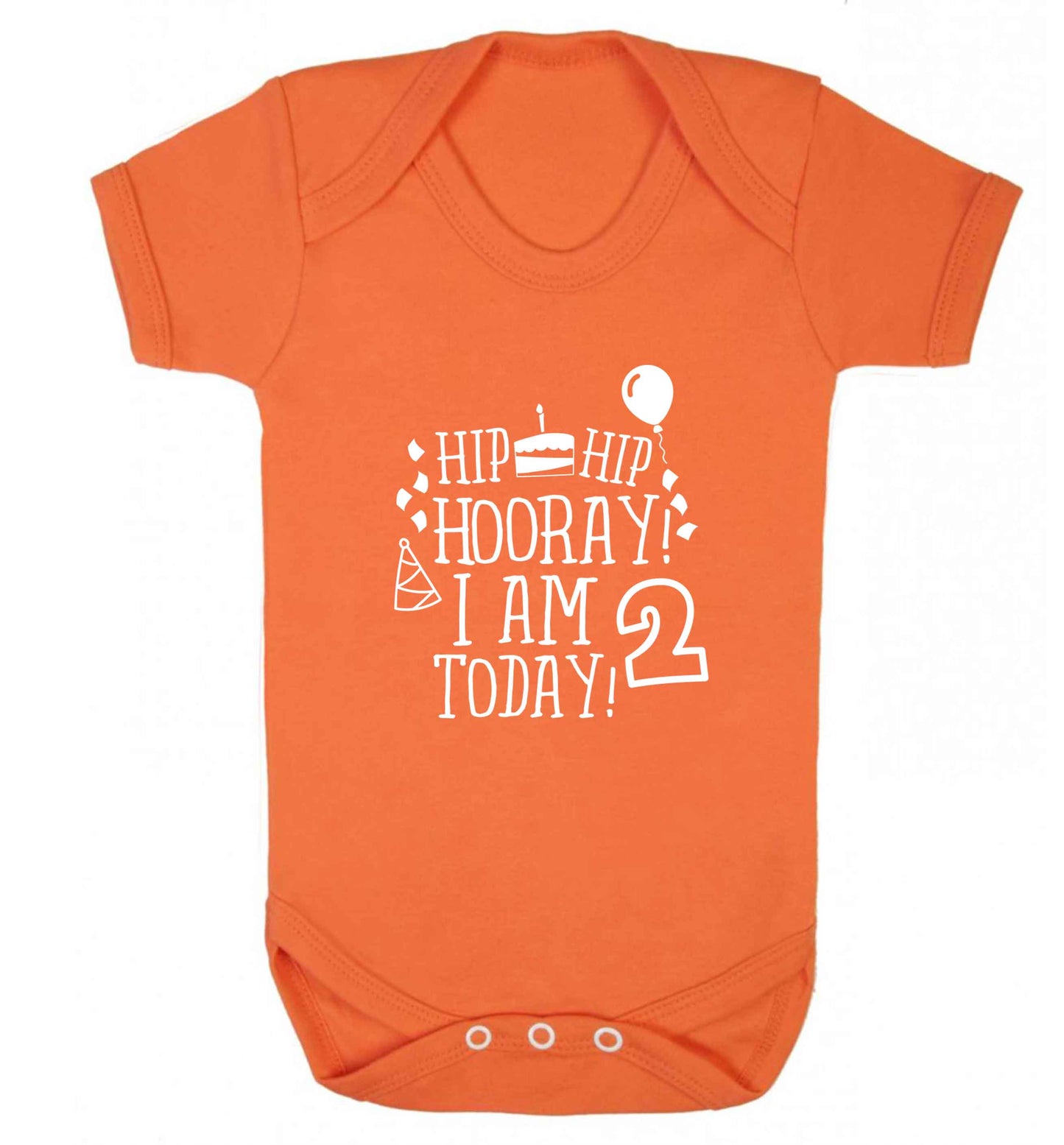 I'm 2 Today baby vest orange 18-24 months