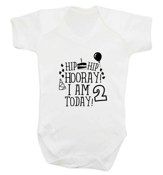 I'm 2 Today baby vest white 18-24 months