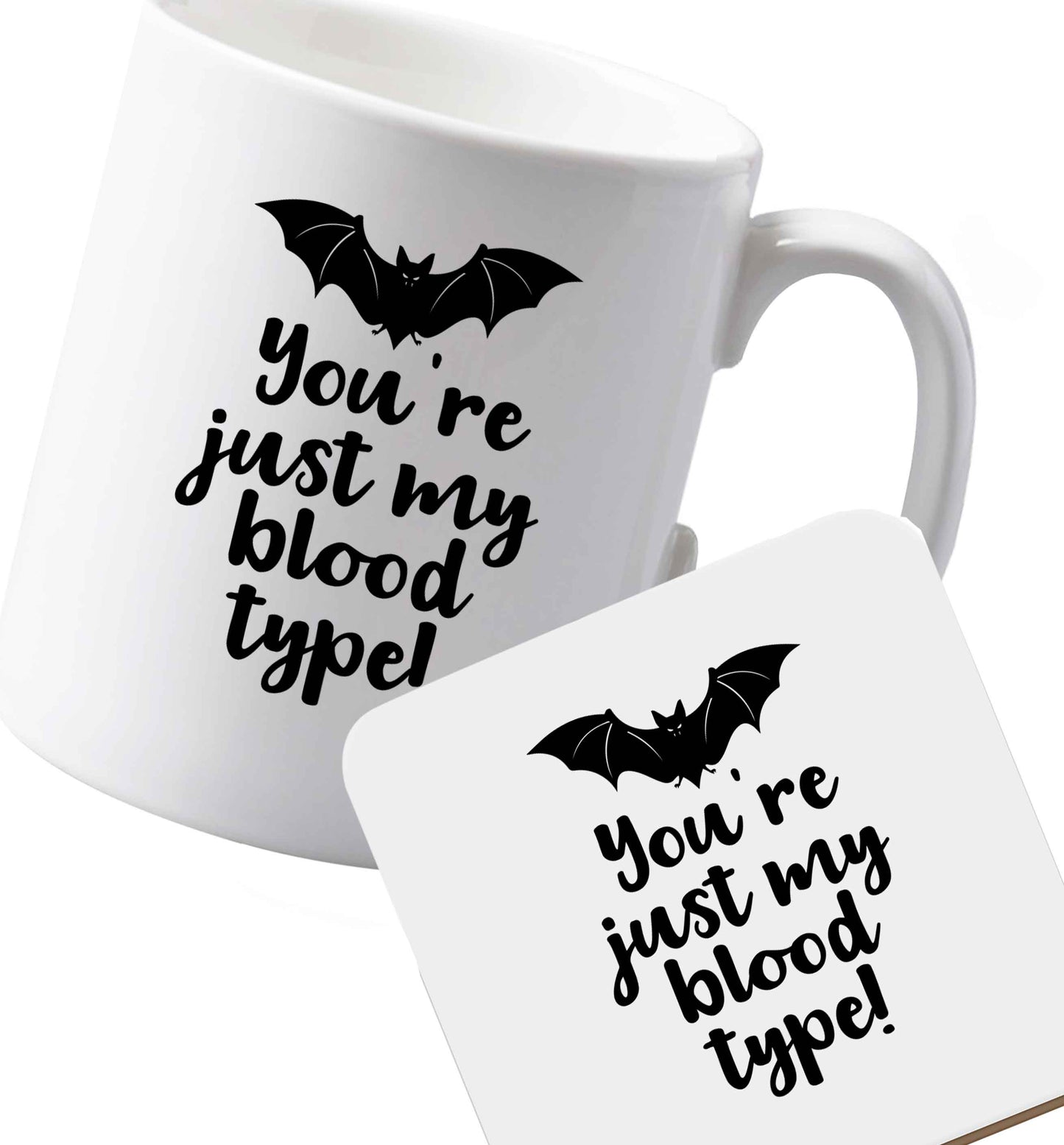 10 oz Ceramic mug and coaster Favourite Type Pan Pancake both sides