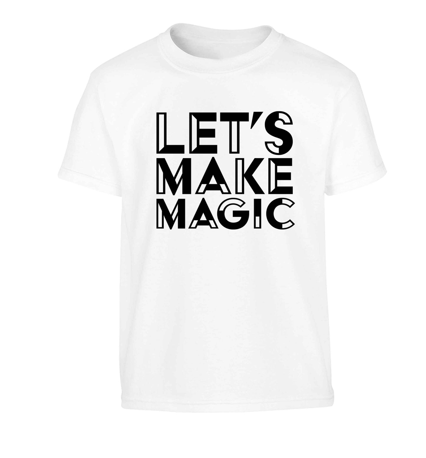 Let's make magic Children's white Tshirt 12-13 Years