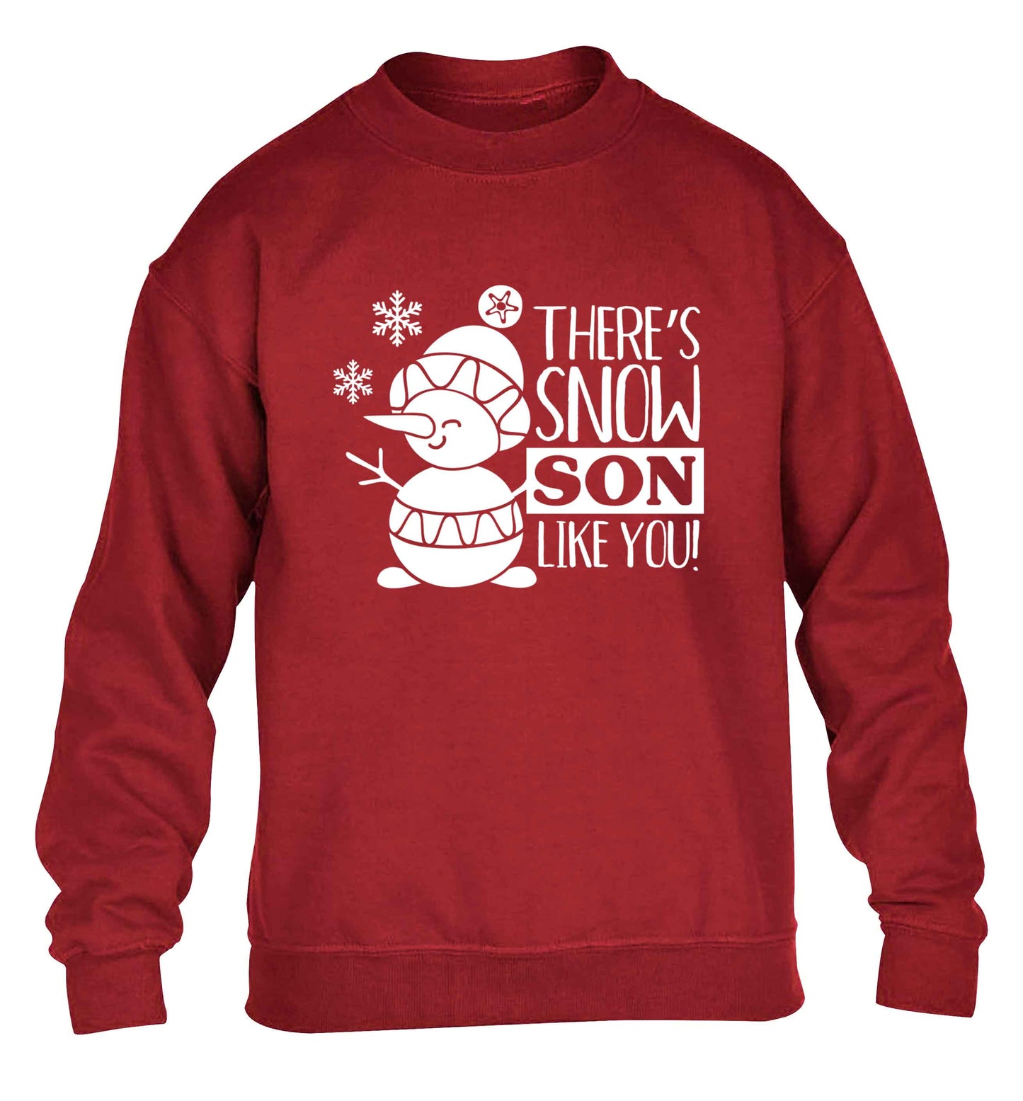 There's snow son like you children's grey sweater 12-13 Years