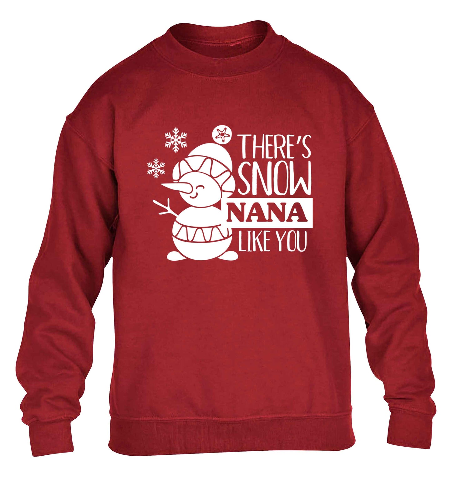 There's snow nana like you children's grey sweater 12-13 Years