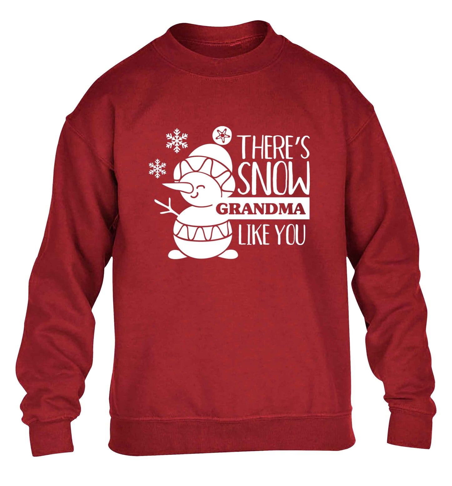 There's snow grandma like you children's grey sweater 12-13 Years