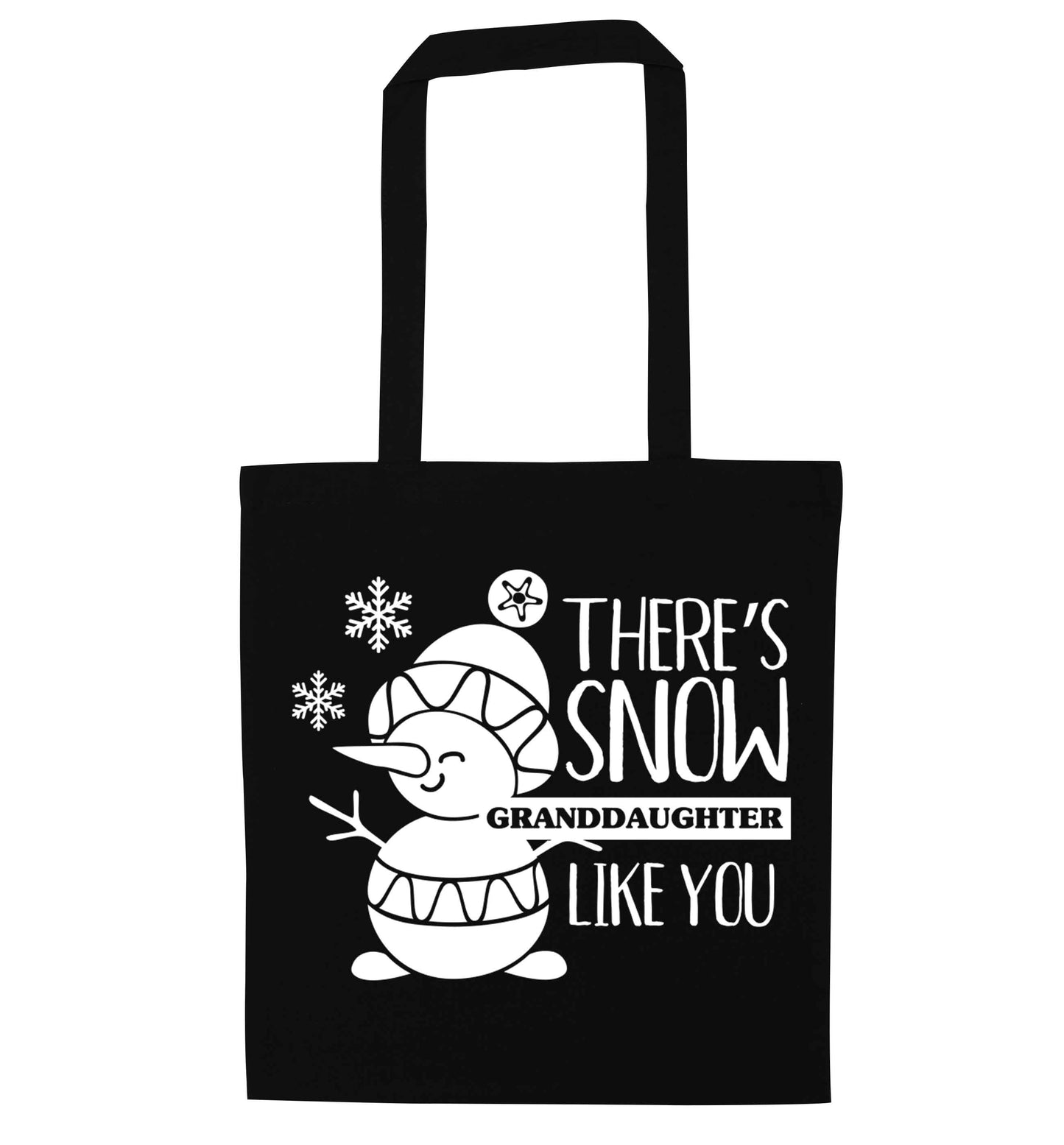 There's snow granddaughter like you black tote bag