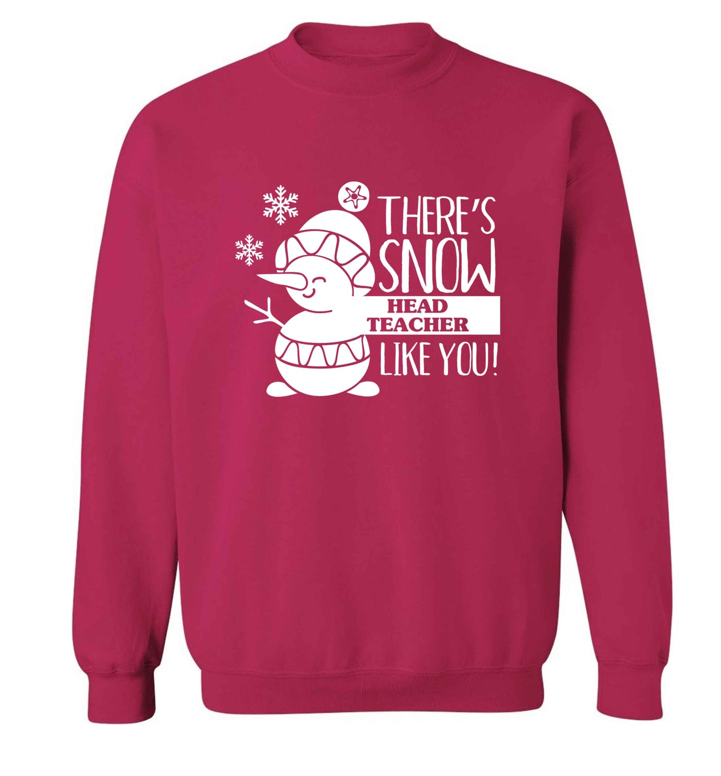There's snow head teacher like you adult's unisex pink sweater 2XL