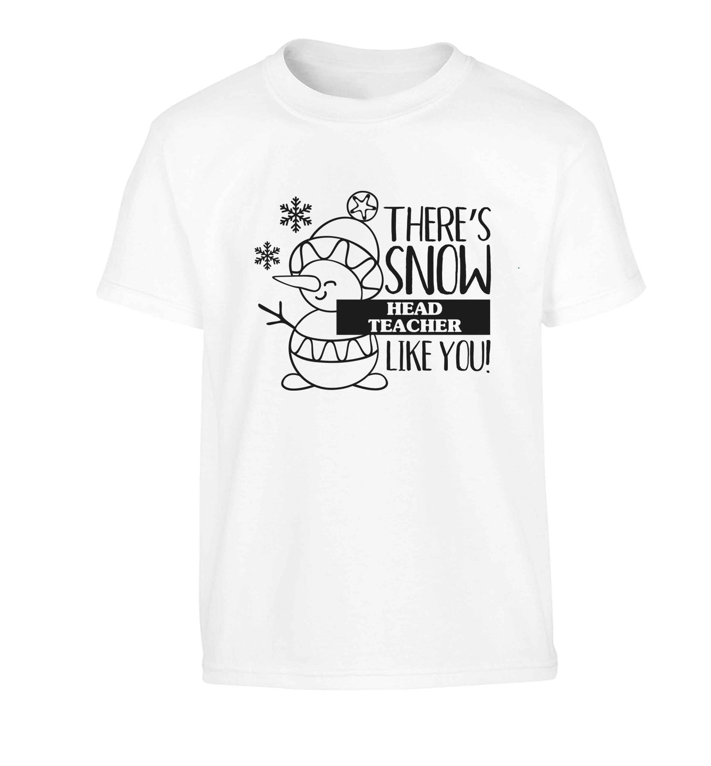 There's snow head teacher like you Children's white Tshirt 12-13 Years