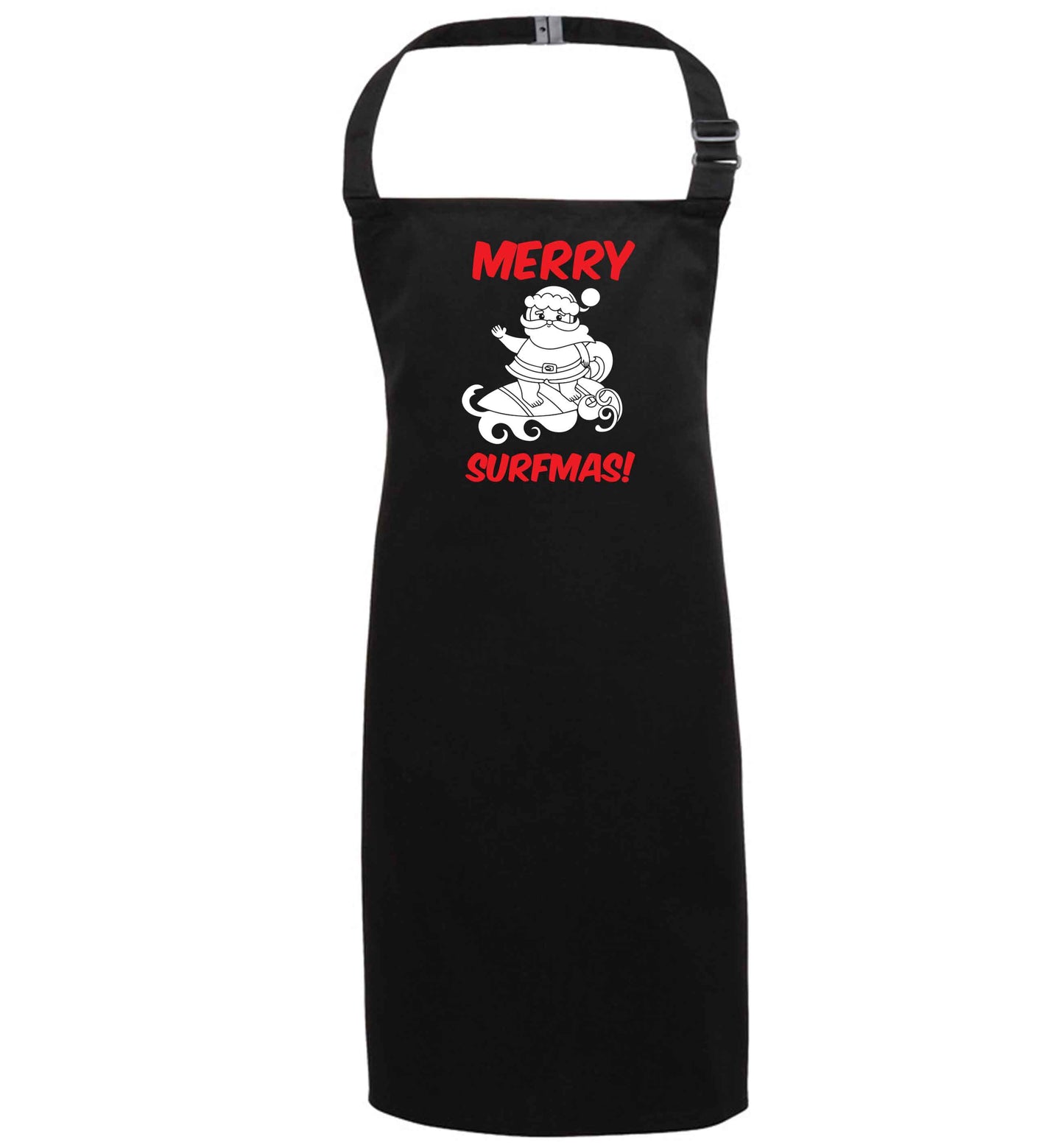 Daddy Christmas Kisses Overseas black apron 7-10 years