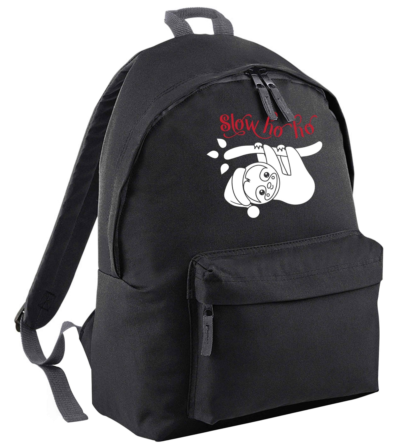 Slow Ho Ho black adults backpack