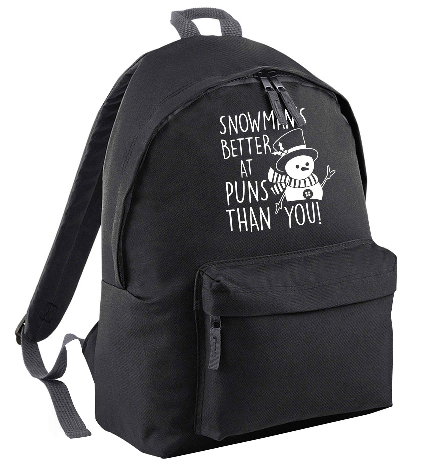 Snowman's Puns You black adults backpack