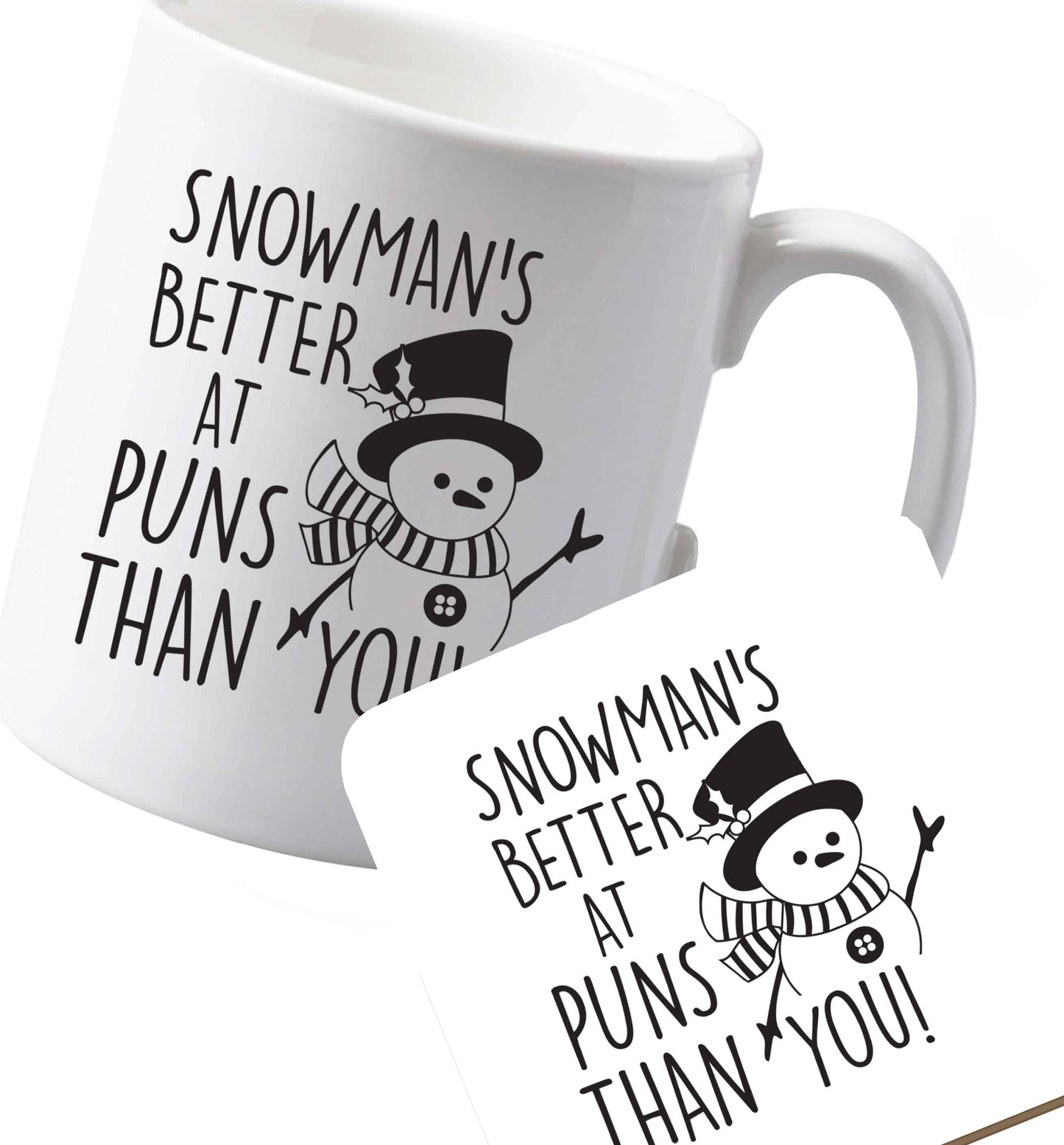 10 oz Ceramic mug and coaster Favourite Type Pan Pancake both sides