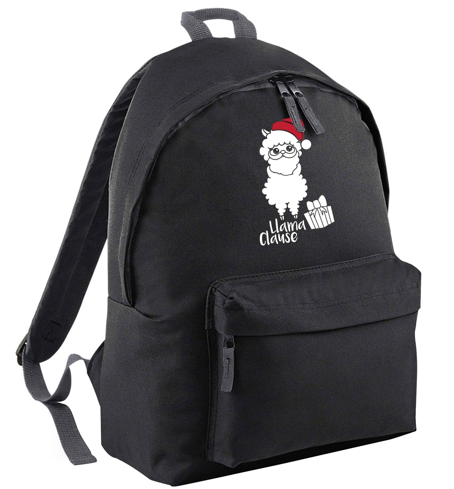 Llama Clause black adults backpack