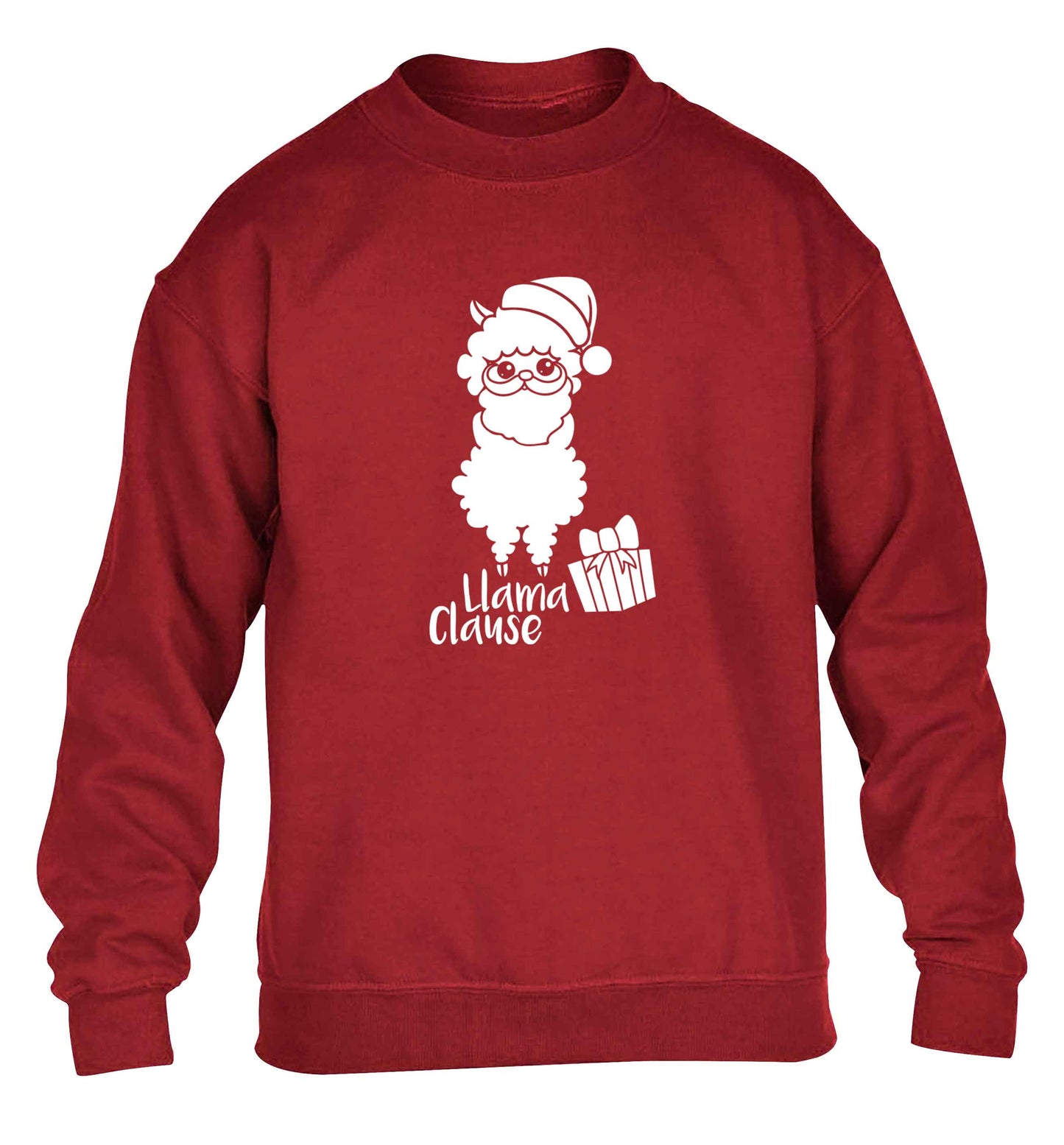 Llama Clause children's grey sweater 12-13 Years