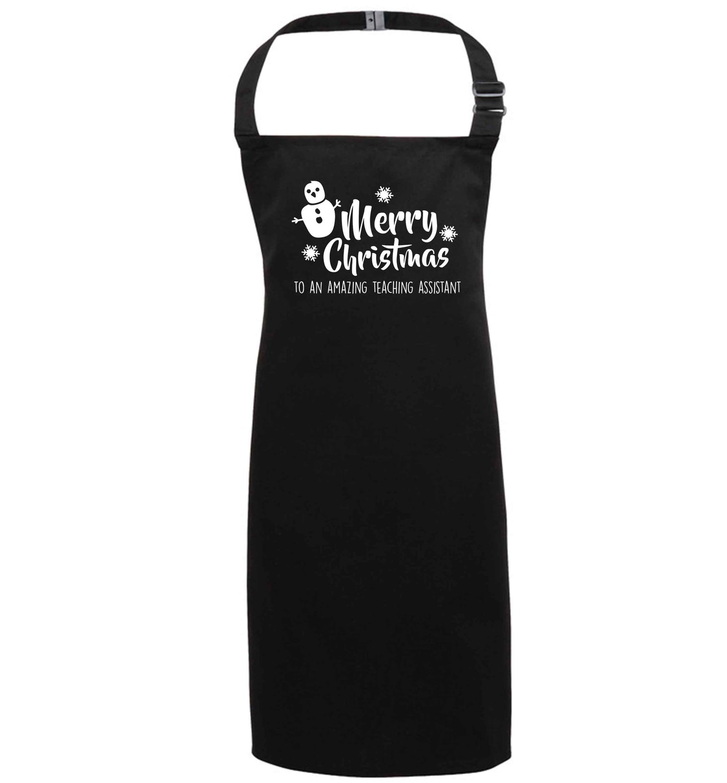 Merry christmas to my teacher black apron 7-10 years