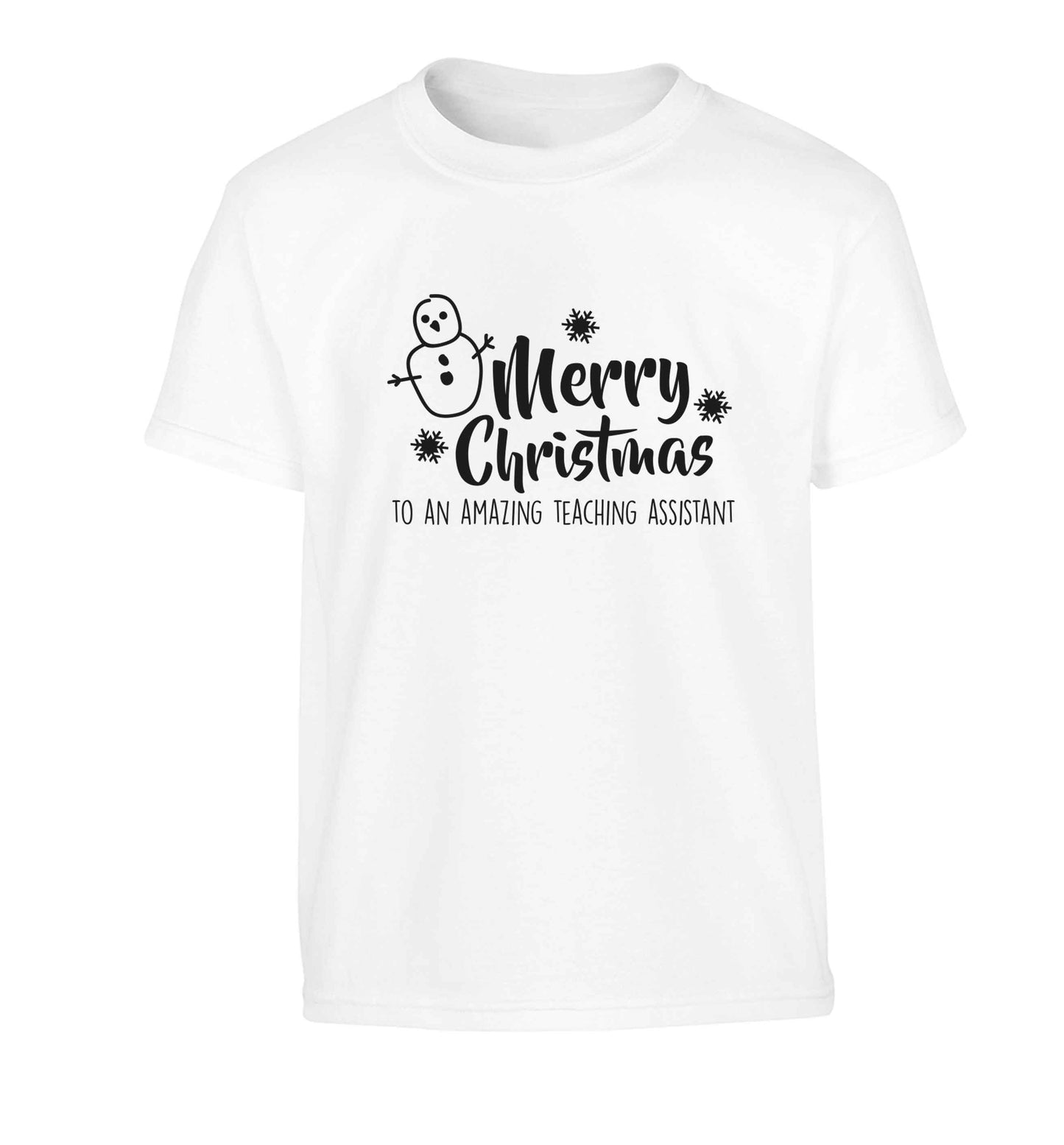 Merry christmas to my teacher Children's white Tshirt 12-13 Years