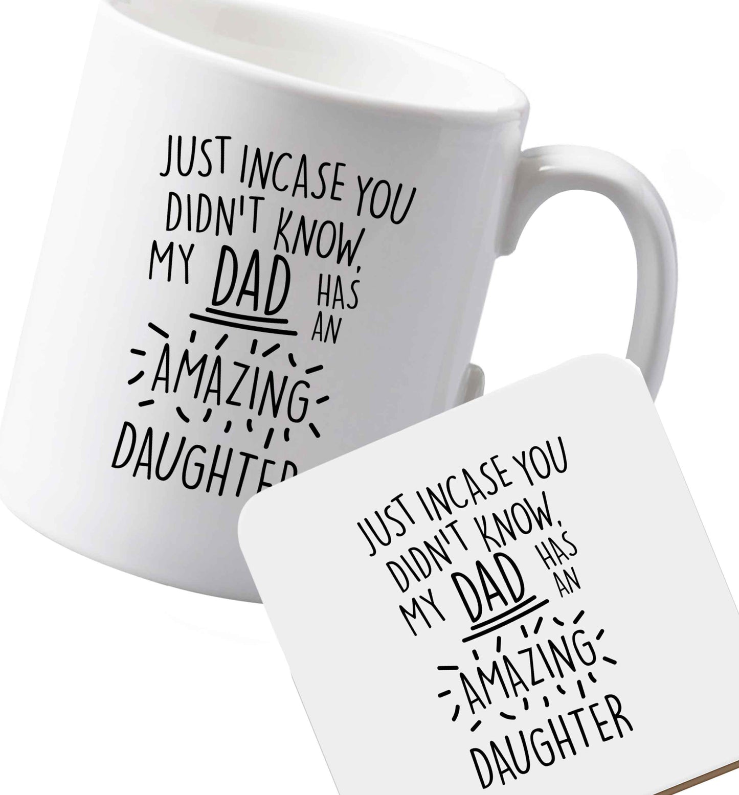 10 oz Ceramic mug and coaster Favourite Type Pan Pancake both sides