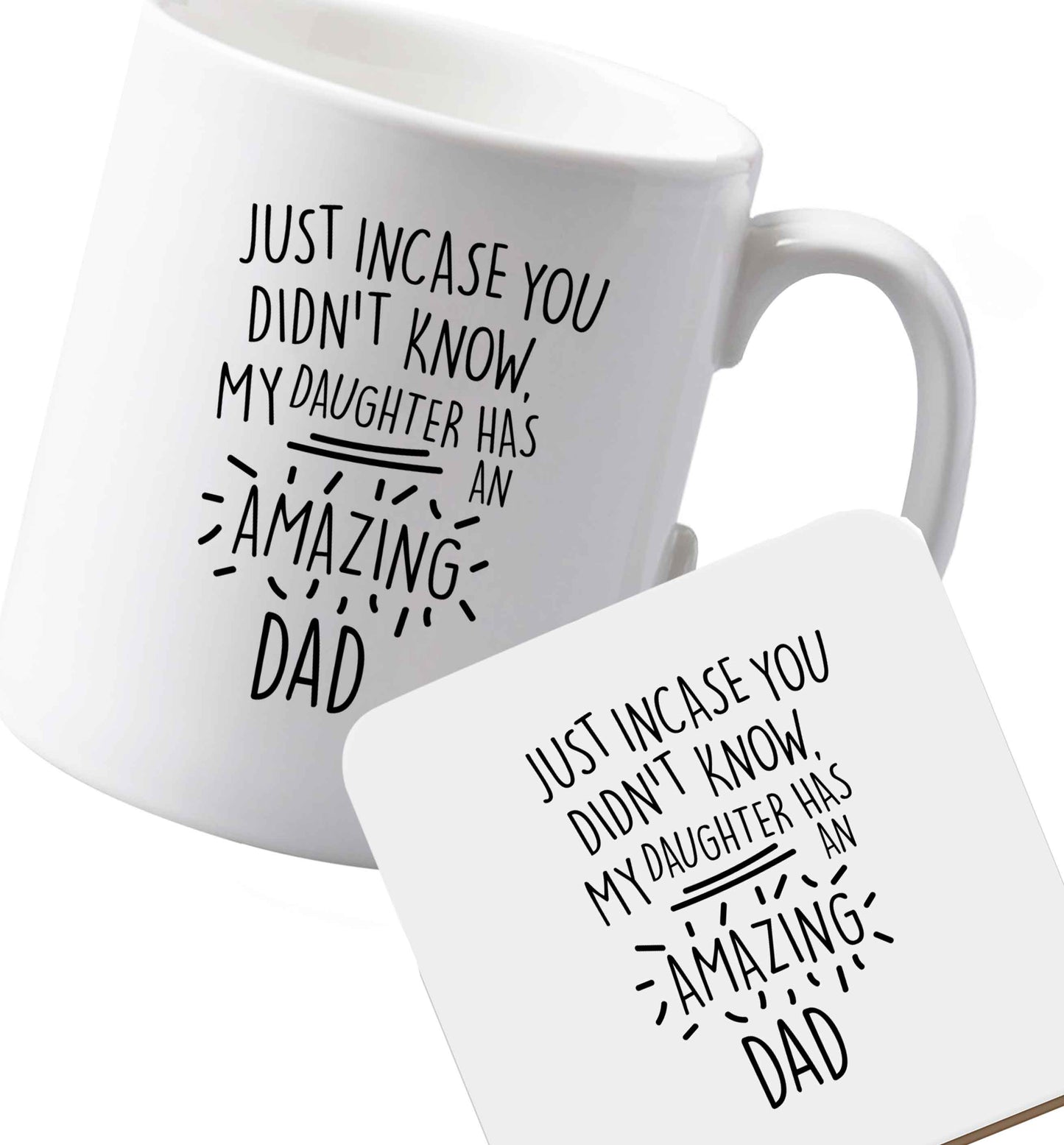 10 oz Ceramic mug and coaster Favourite Type Pan Pancake both sides