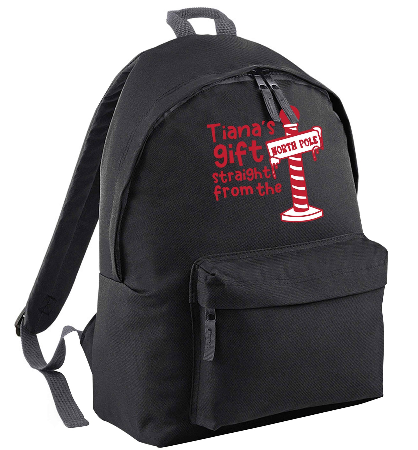 Merry Christmas black adults backpack