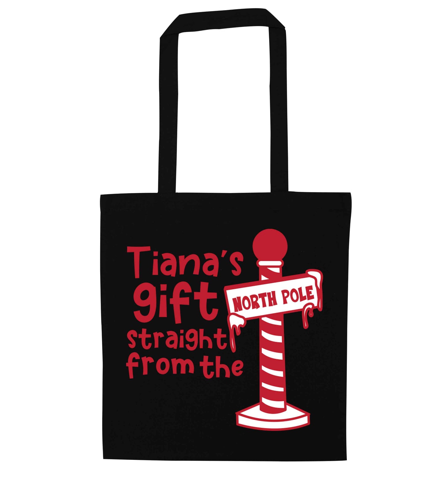 Merry Christmas black tote bag