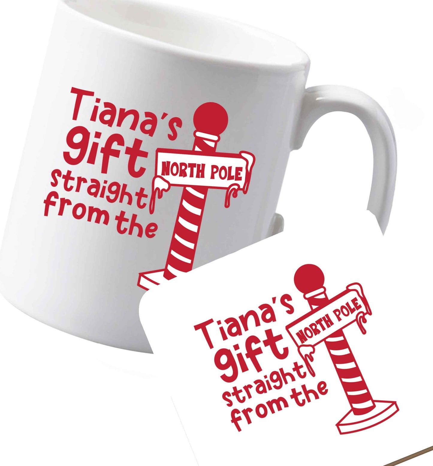 10 oz Ceramic mug and coaster Favourite Type Pan Pancake both sides