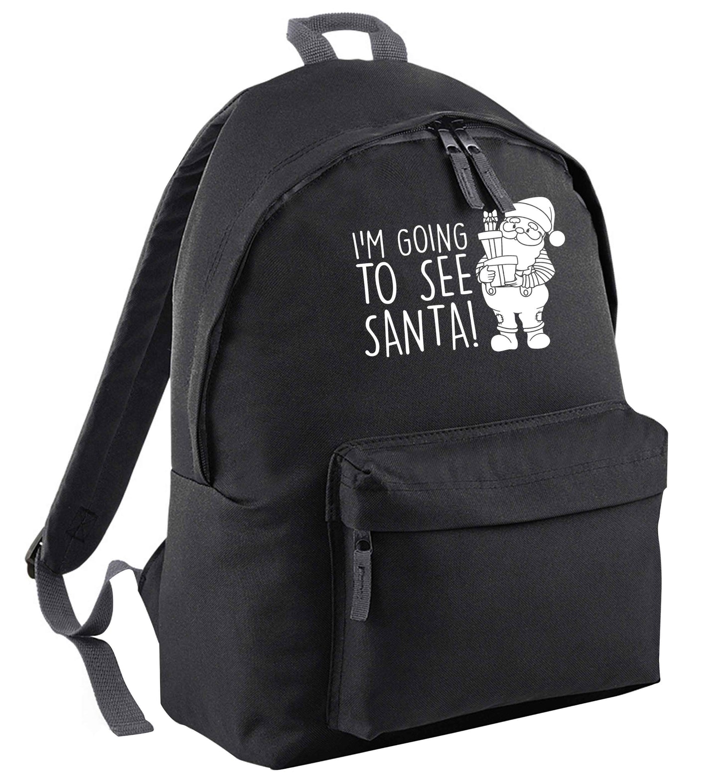 Merry Christmas black adults backpack