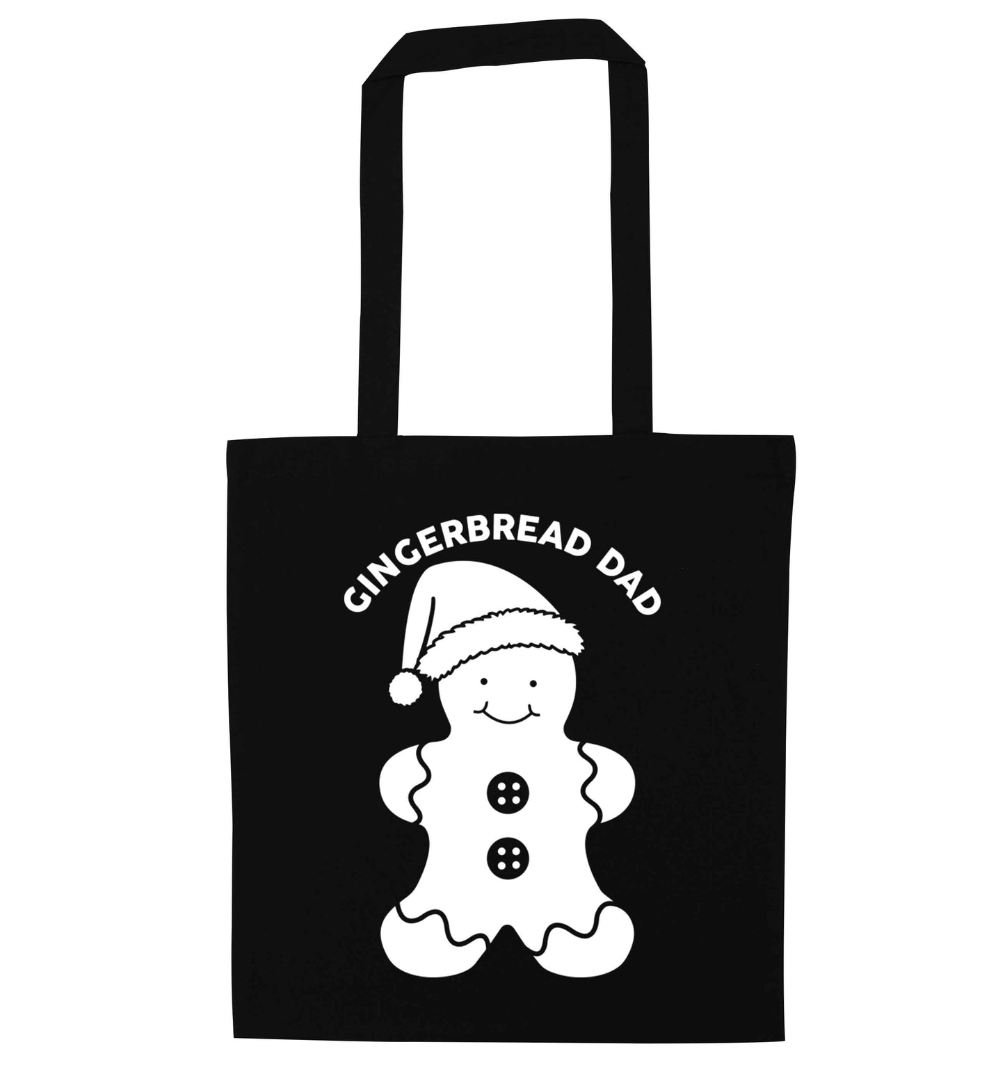 Merry Christmas black tote bag