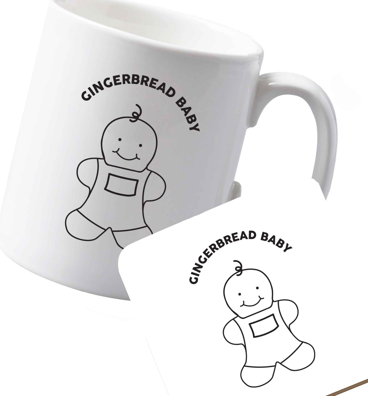 10 oz Ceramic mug and coaster Favourite Type Pan Pancake both sides