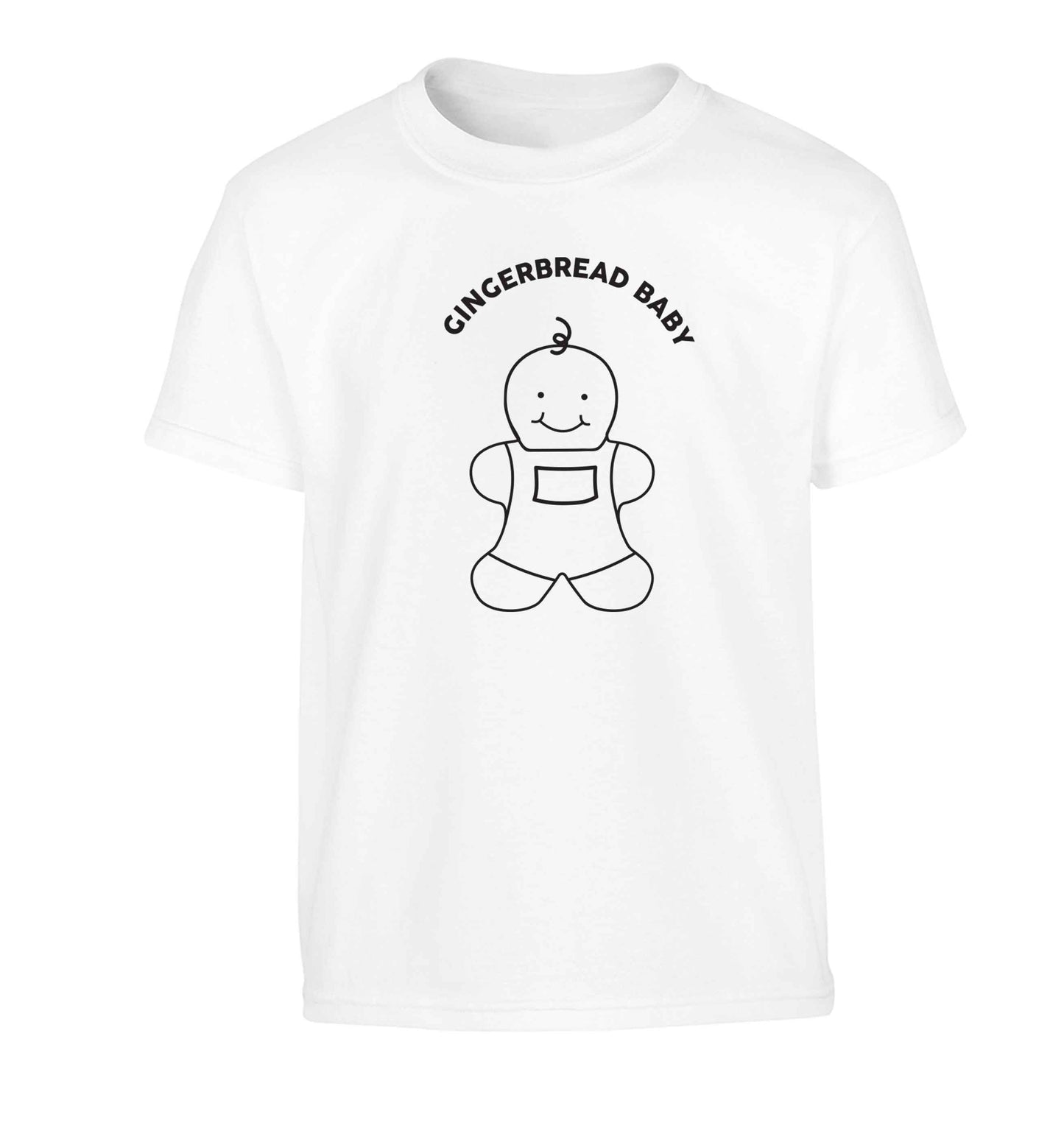Gingerbread baby Children's white Tshirt 12-13 Years