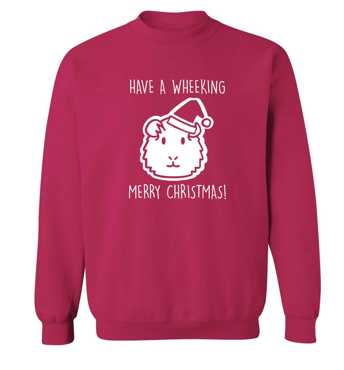 Have a wheeking merry Christmas adult's unisex pink sweater 2XL