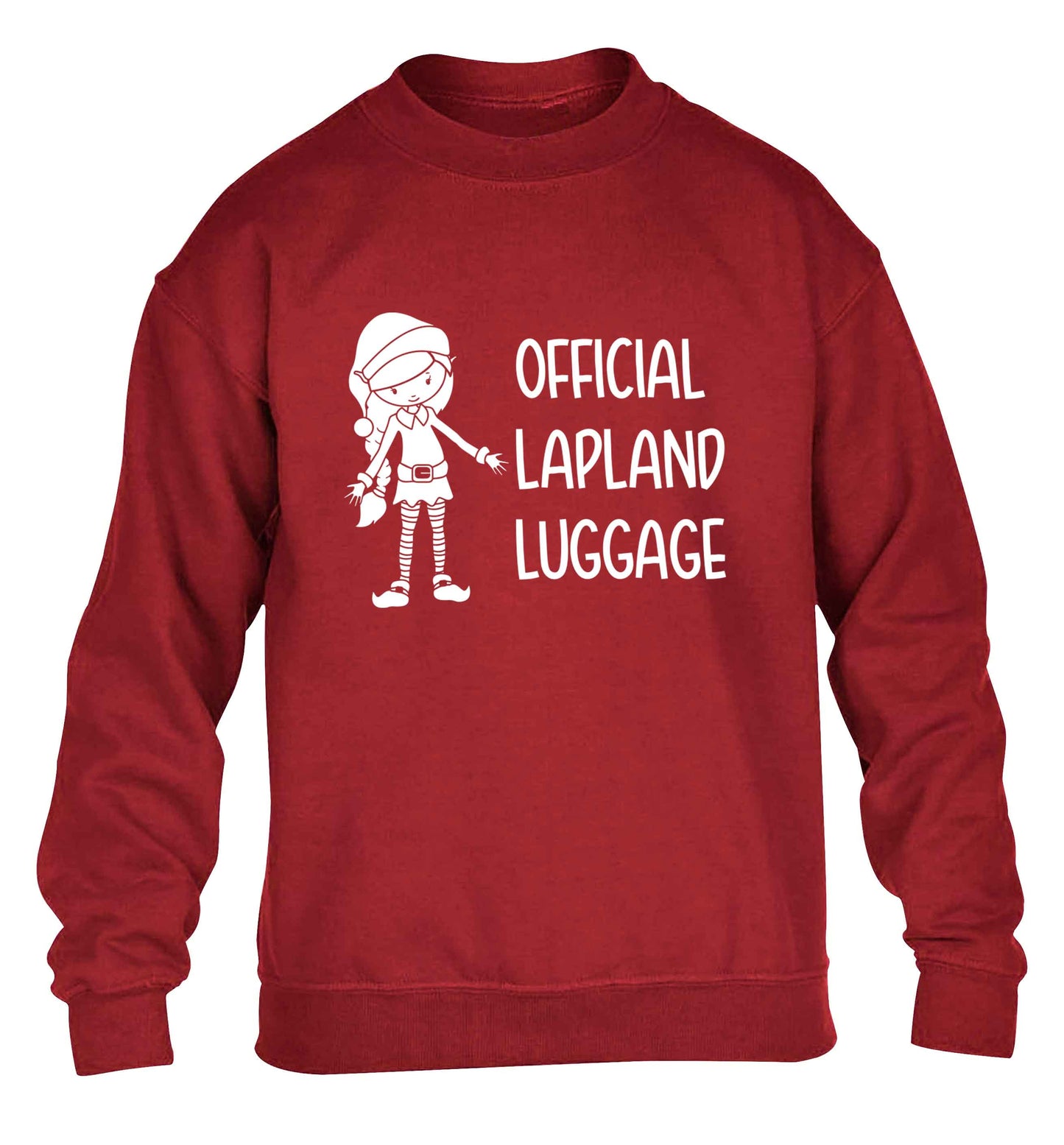 Official lapland luggage - Elf snowflake children's grey sweater 12-13 Years