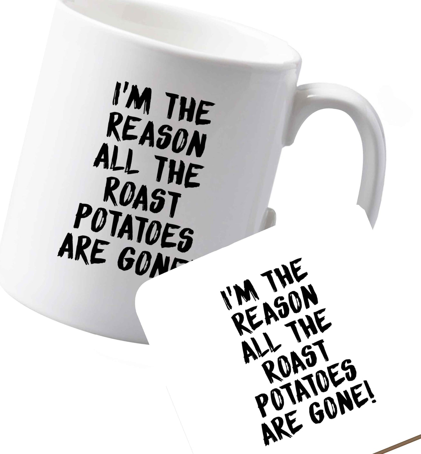 10 oz Ceramic mug and coaster Favourite Type Pan Pancake both sides