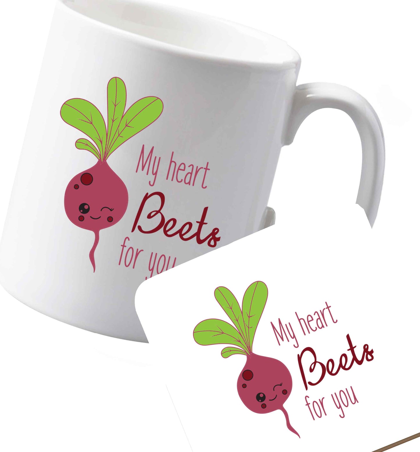 10 oz Ceramic mug and coaster Favourite Type Pan Pancake both sides