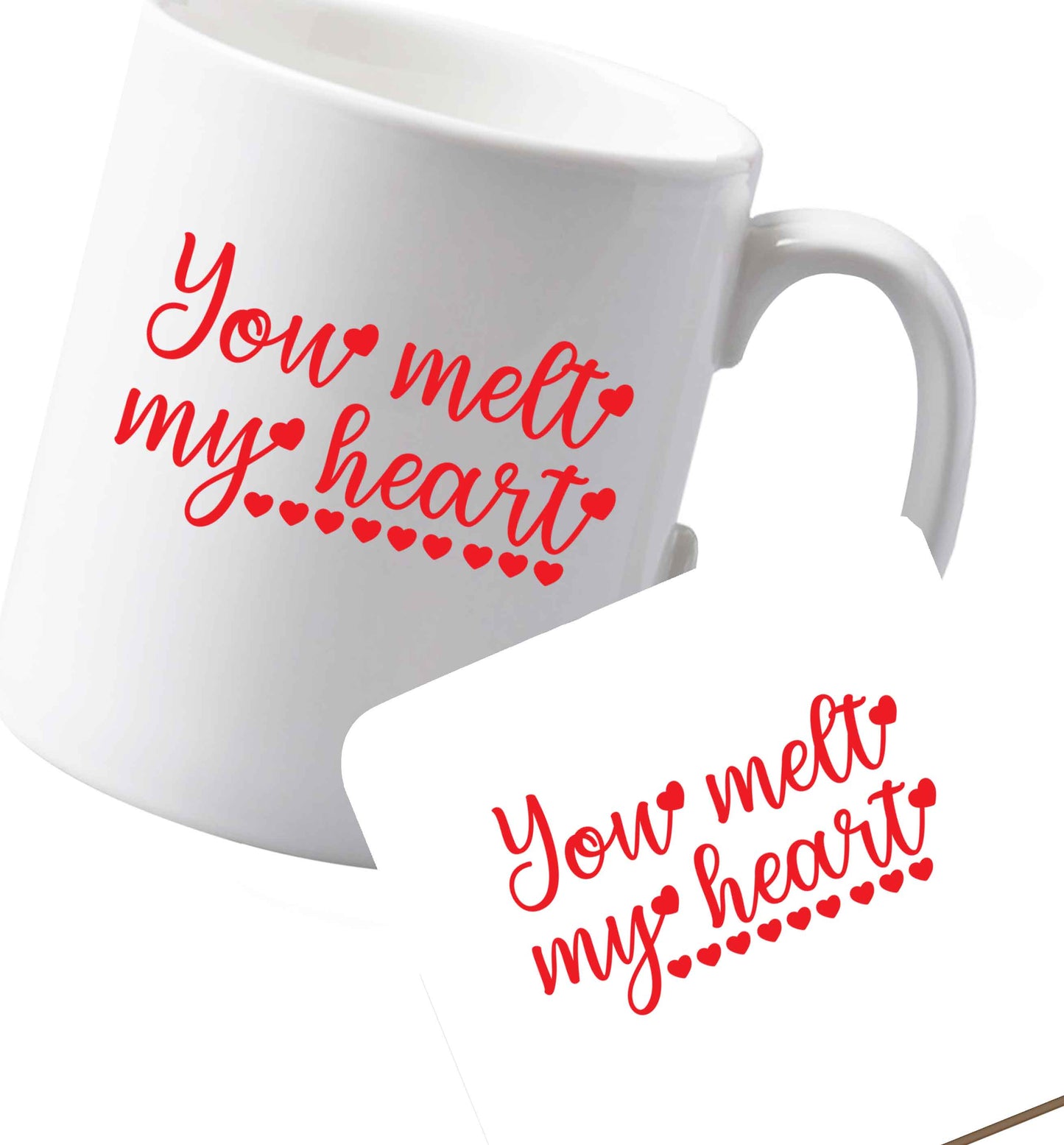 10 oz Ceramic mug and coaster Favourite Type Pan Pancake both sides