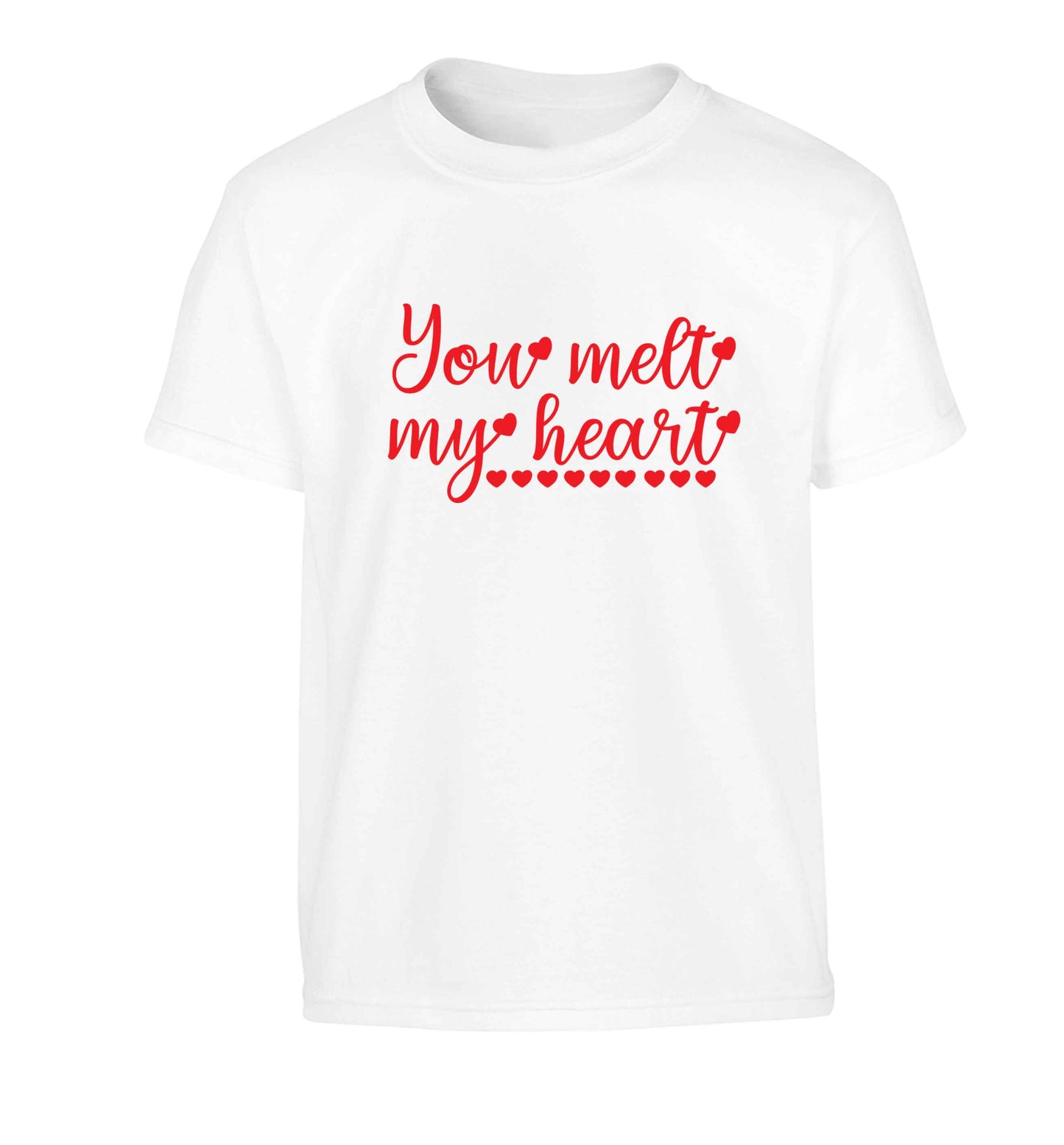 You melt my heart Children's white Tshirt 12-13 Years