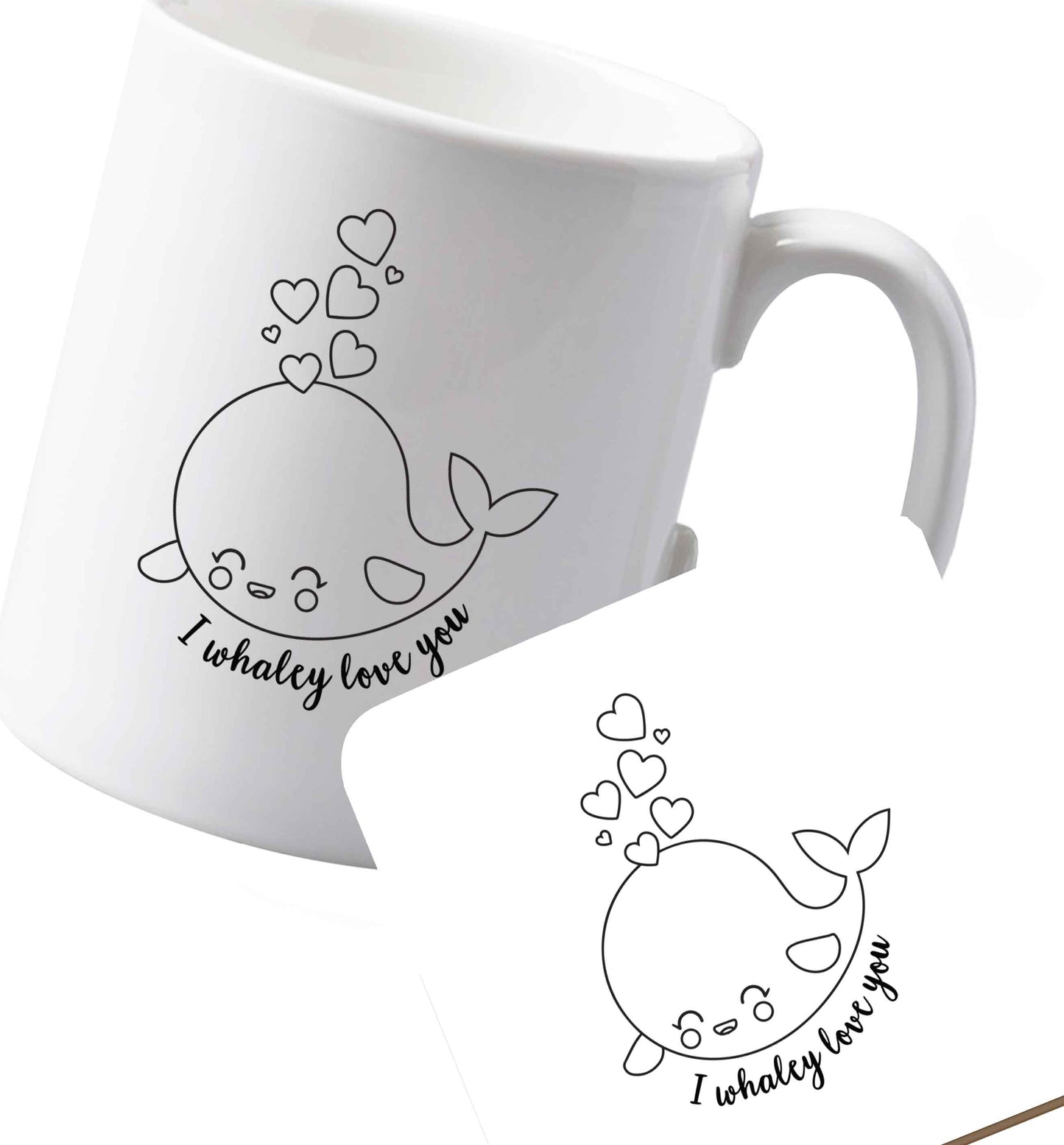 10 oz Ceramic mug and coaster Favourite Type Pan Pancake both sides