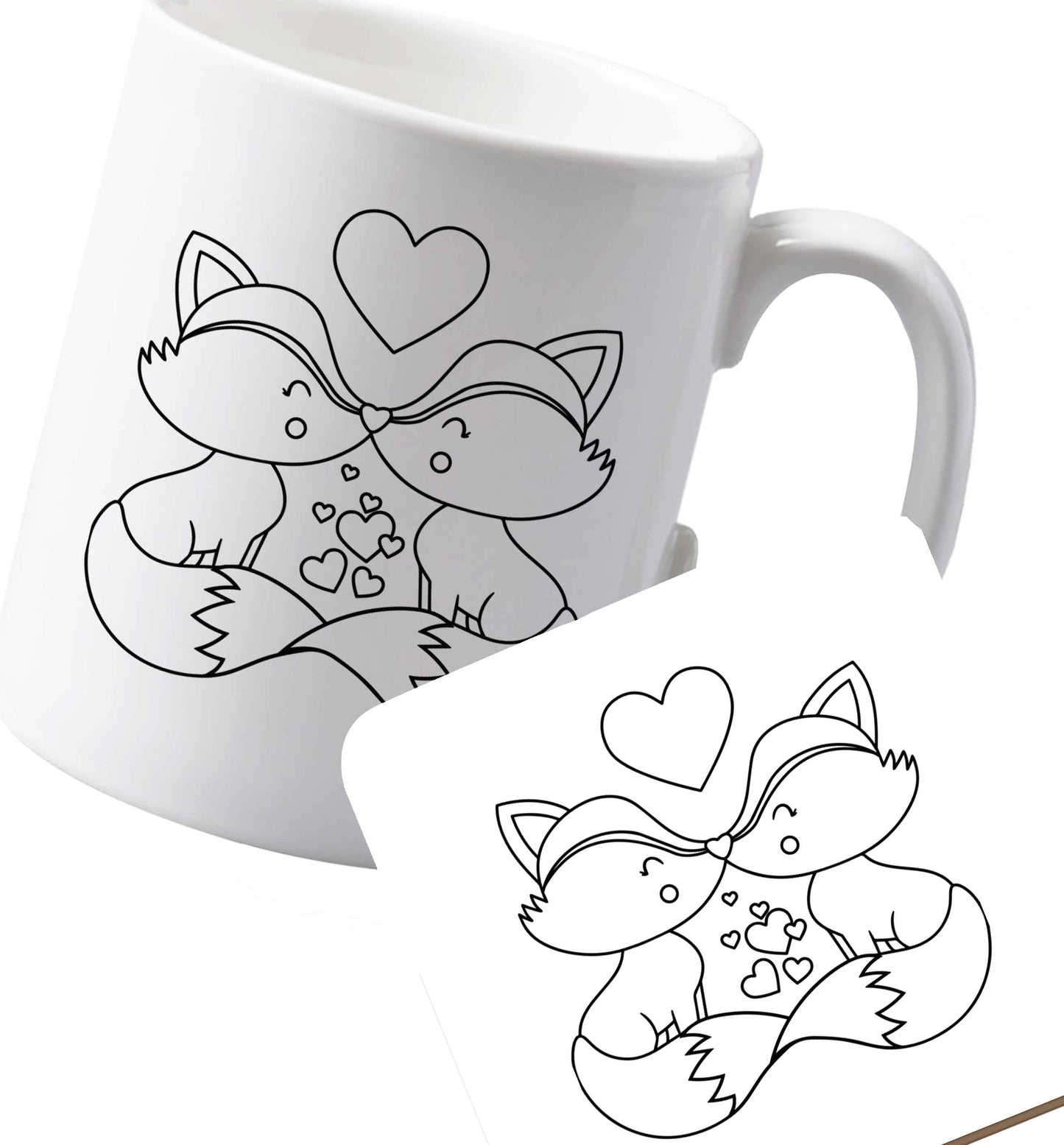 10 oz Ceramic mug and coaster Favourite Type Pan Pancake both sides