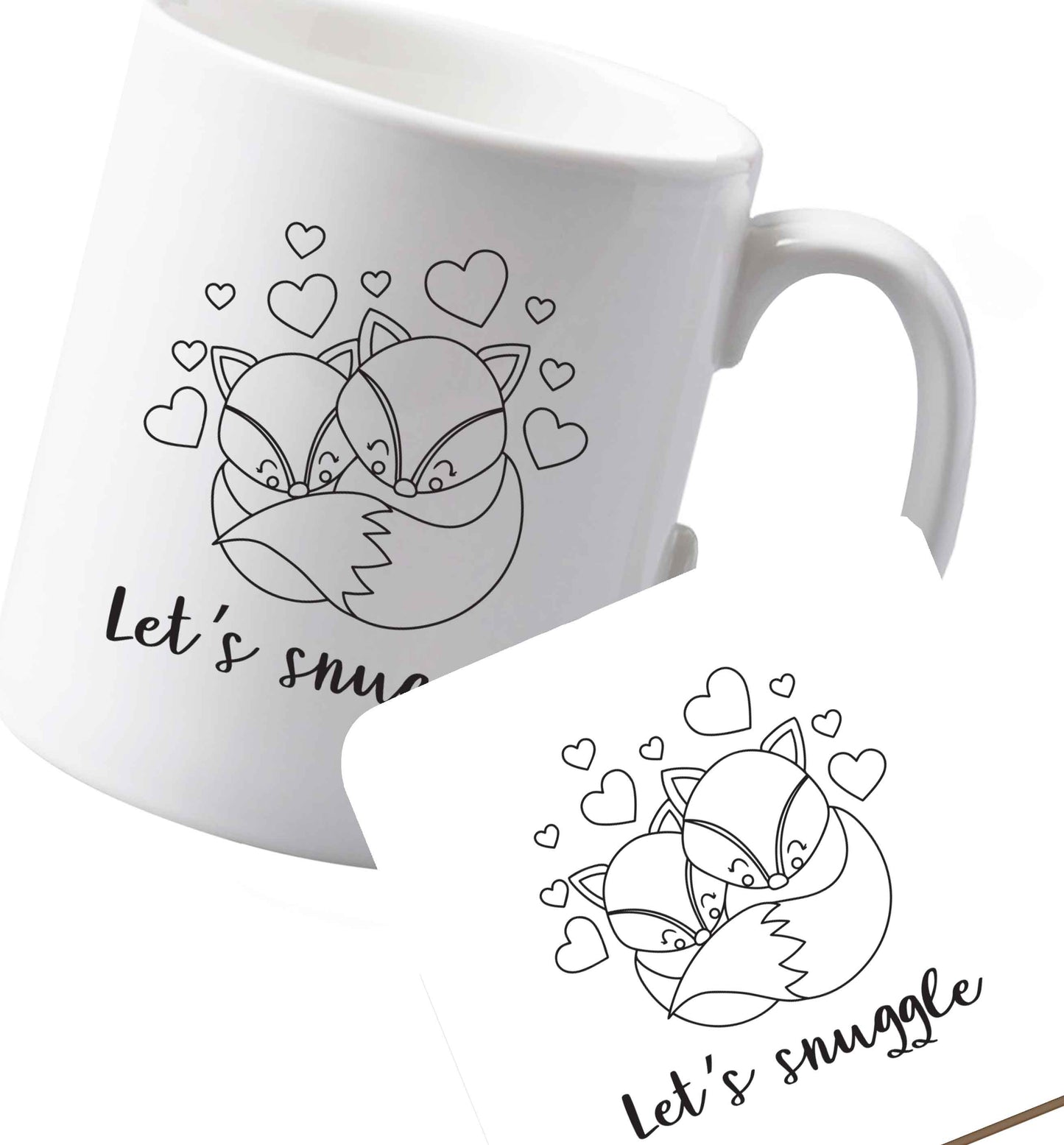 10 oz Ceramic mug and coaster Favourite Type Pan Pancake both sides