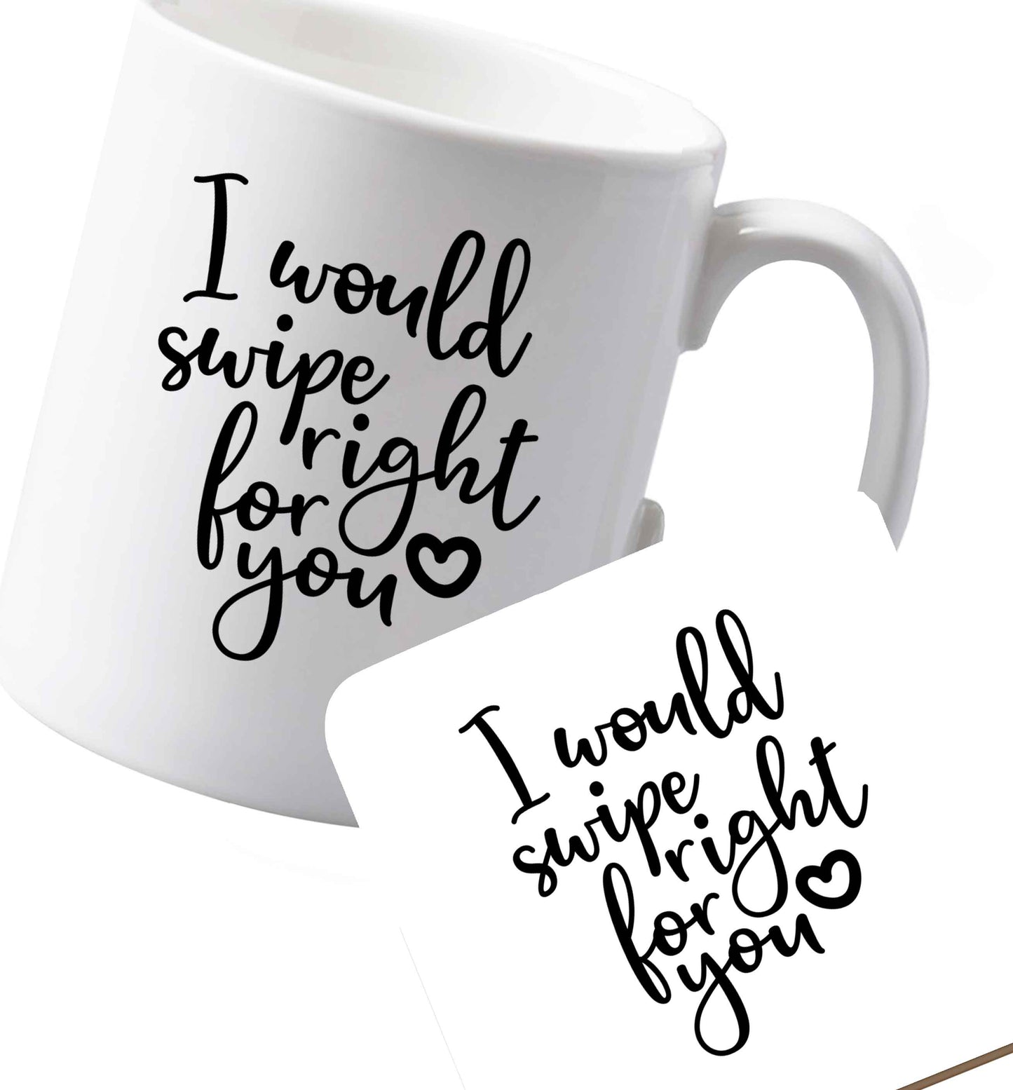 10 oz Ceramic mug and coaster Favourite Type Pan Pancake both sides