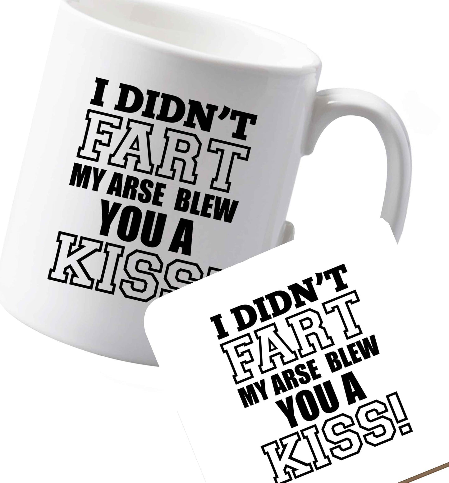 10 oz Ceramic mug and coaster Favourite Type Pan Pancake both sides