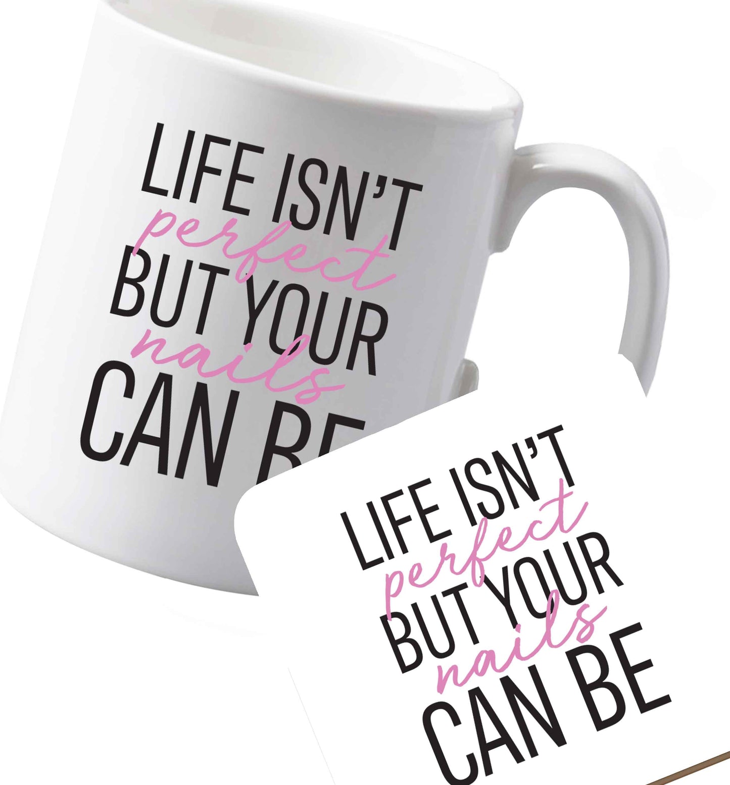 10 oz Ceramic mug and coaster Favourite Type Pan Pancake both sides