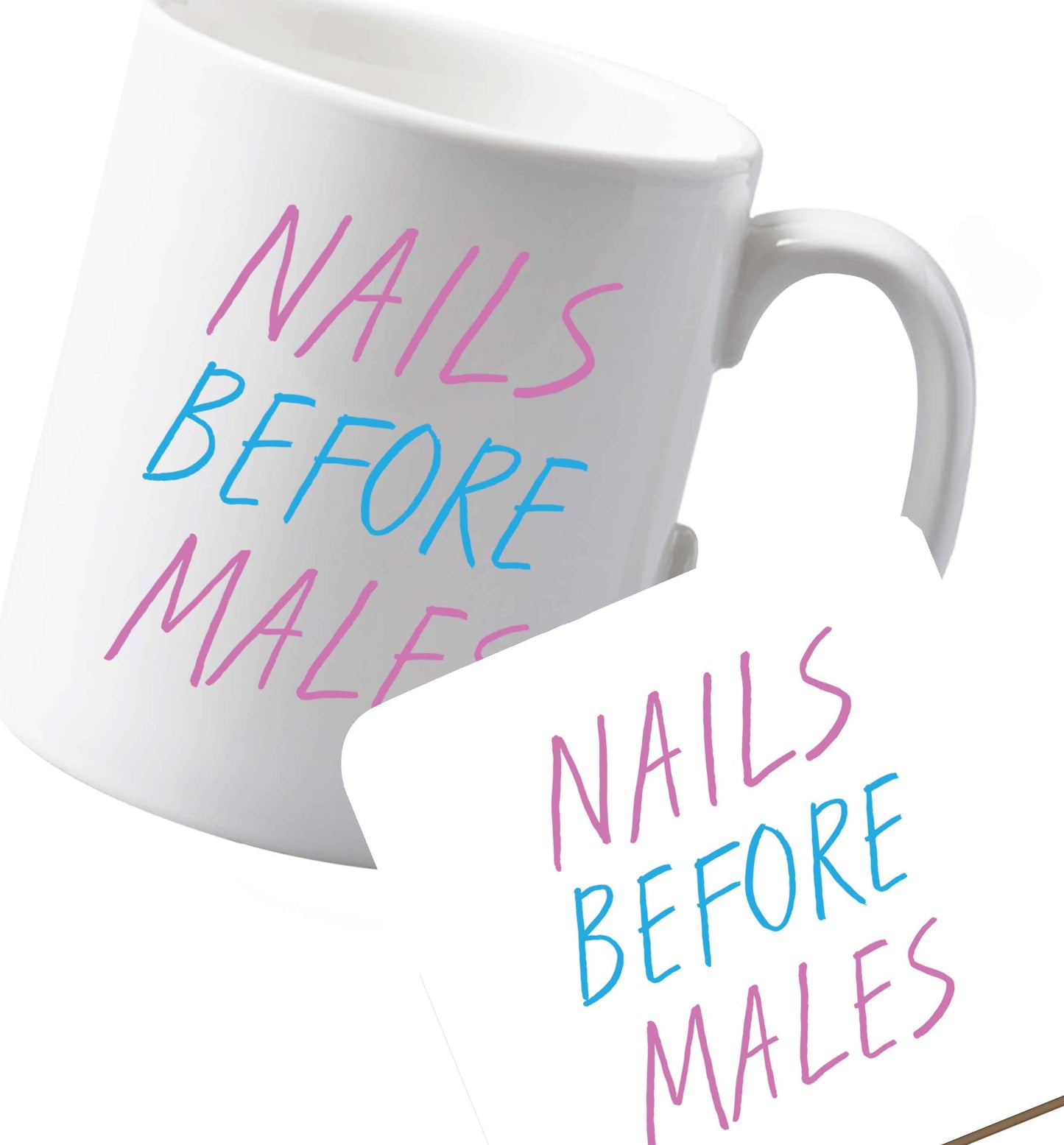 10 oz Ceramic mug and coaster Favourite Type Pan Pancake both sides