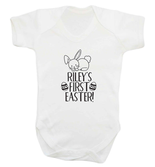 Personalised first Easter baby vest white 18-24 months