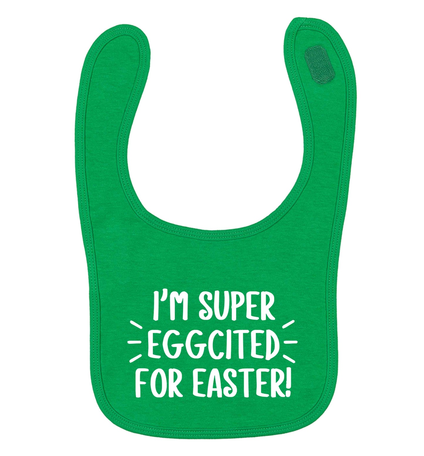 I'm super eggcited for Easter green baby bib