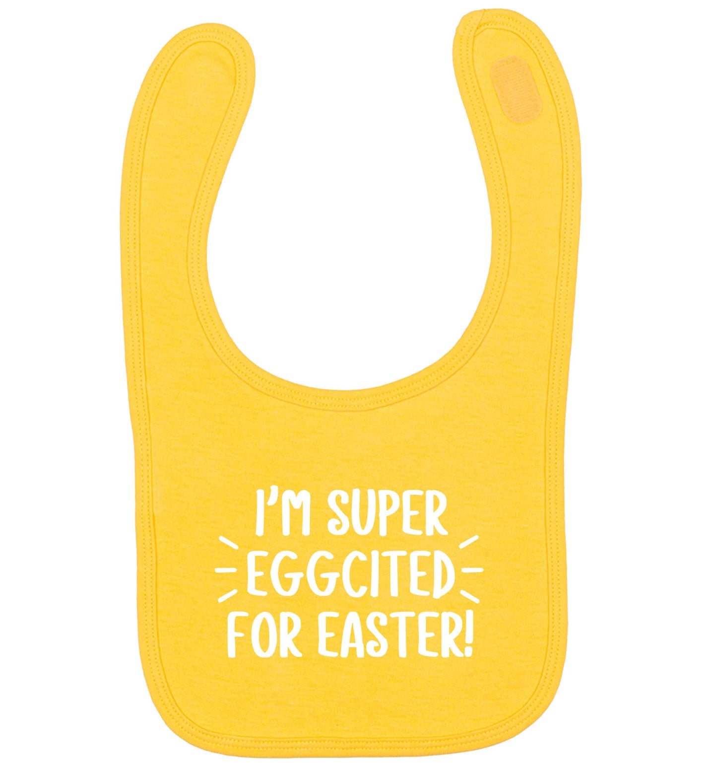 I'm super eggcited for Easter yellow baby bib