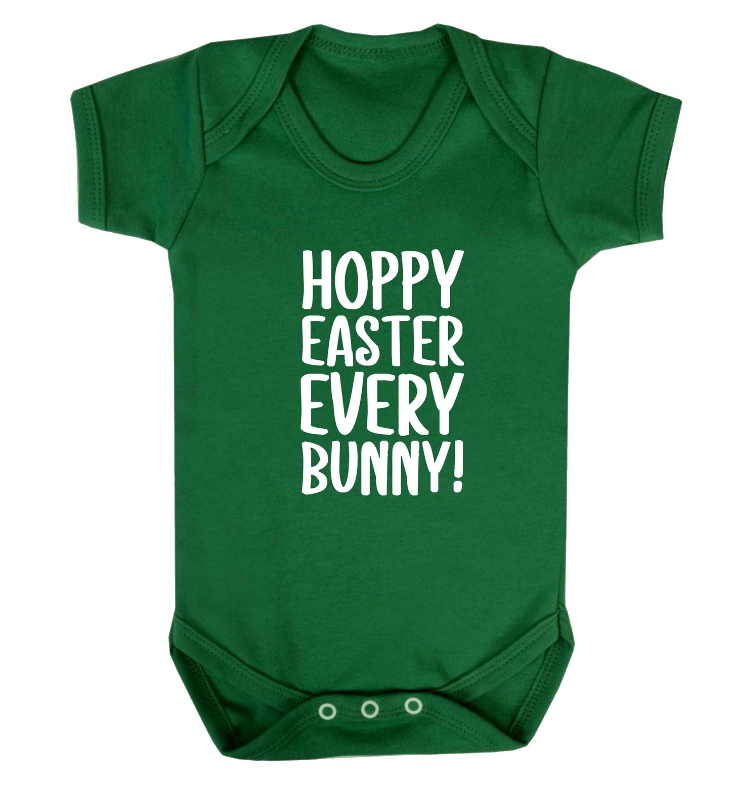 Hoppy Easter every bunny! baby vest green 18-24 months
