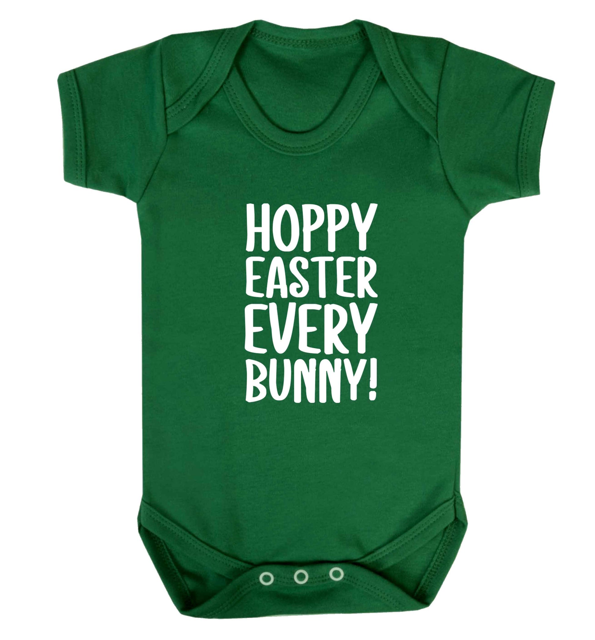 Hoppy Easter every bunny! baby vest green 18-24 months