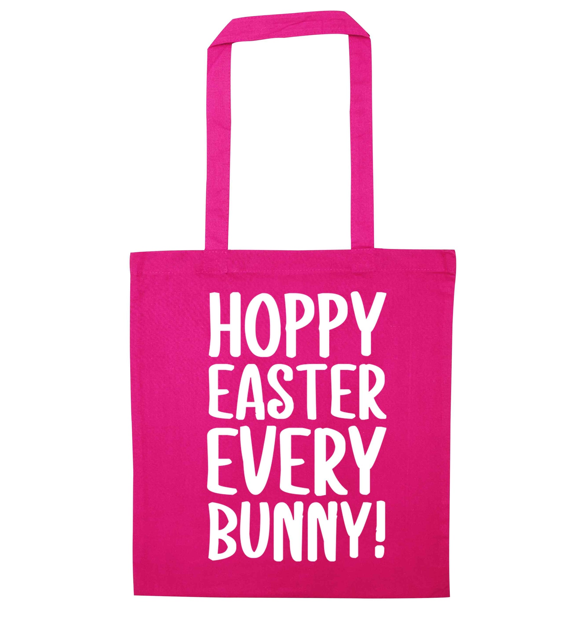 Hoppy Easter every bunny! pink tote bag