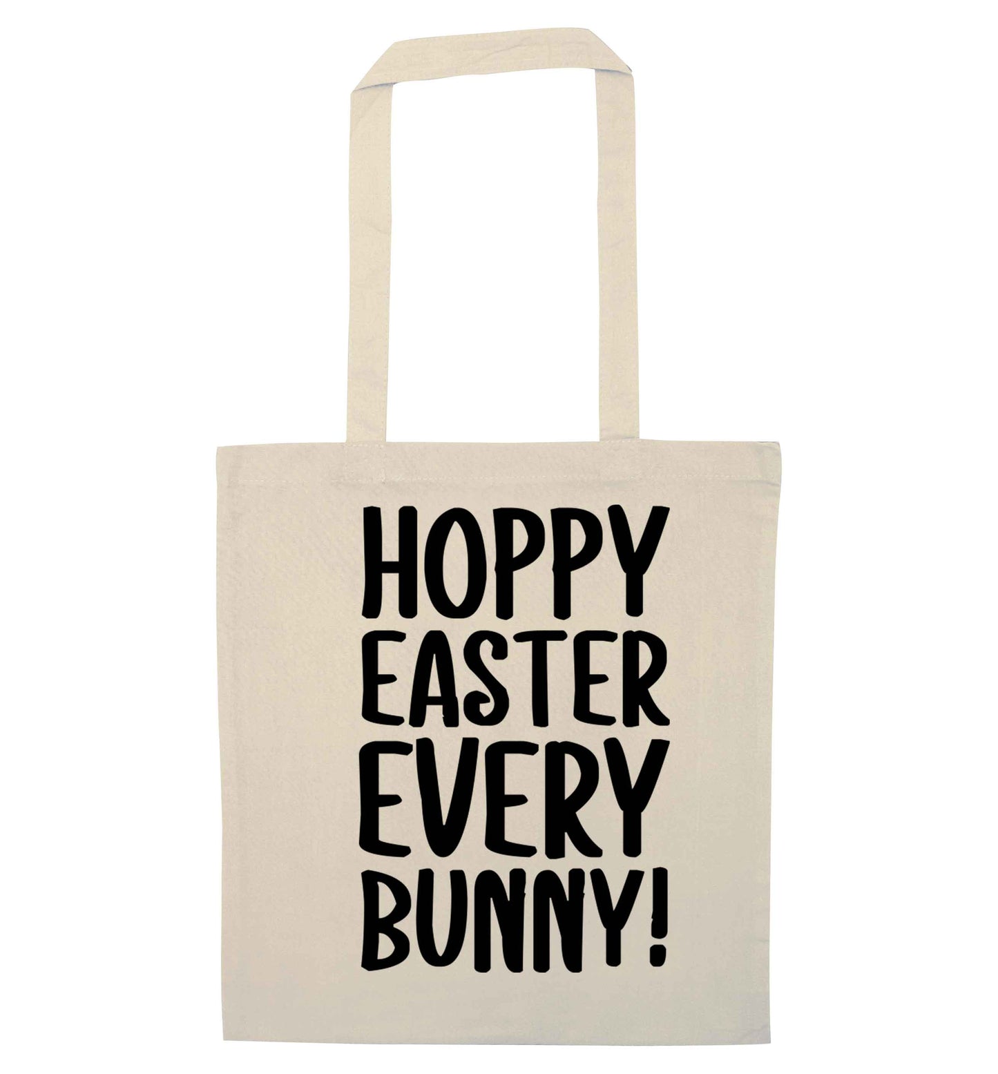 Hoppy Easter every bunny! natural tote bag