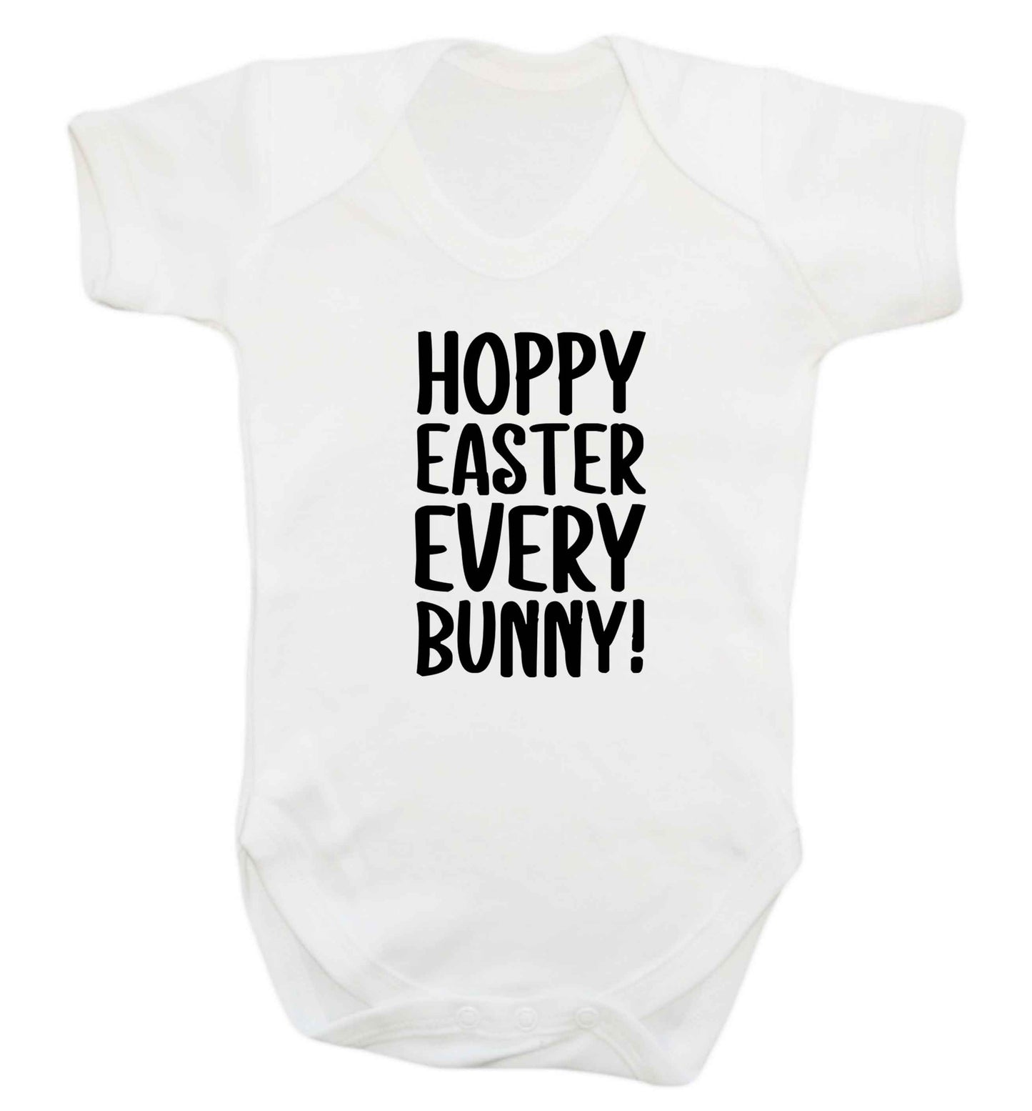Hoppy Easter every bunny! baby vest white 18-24 months