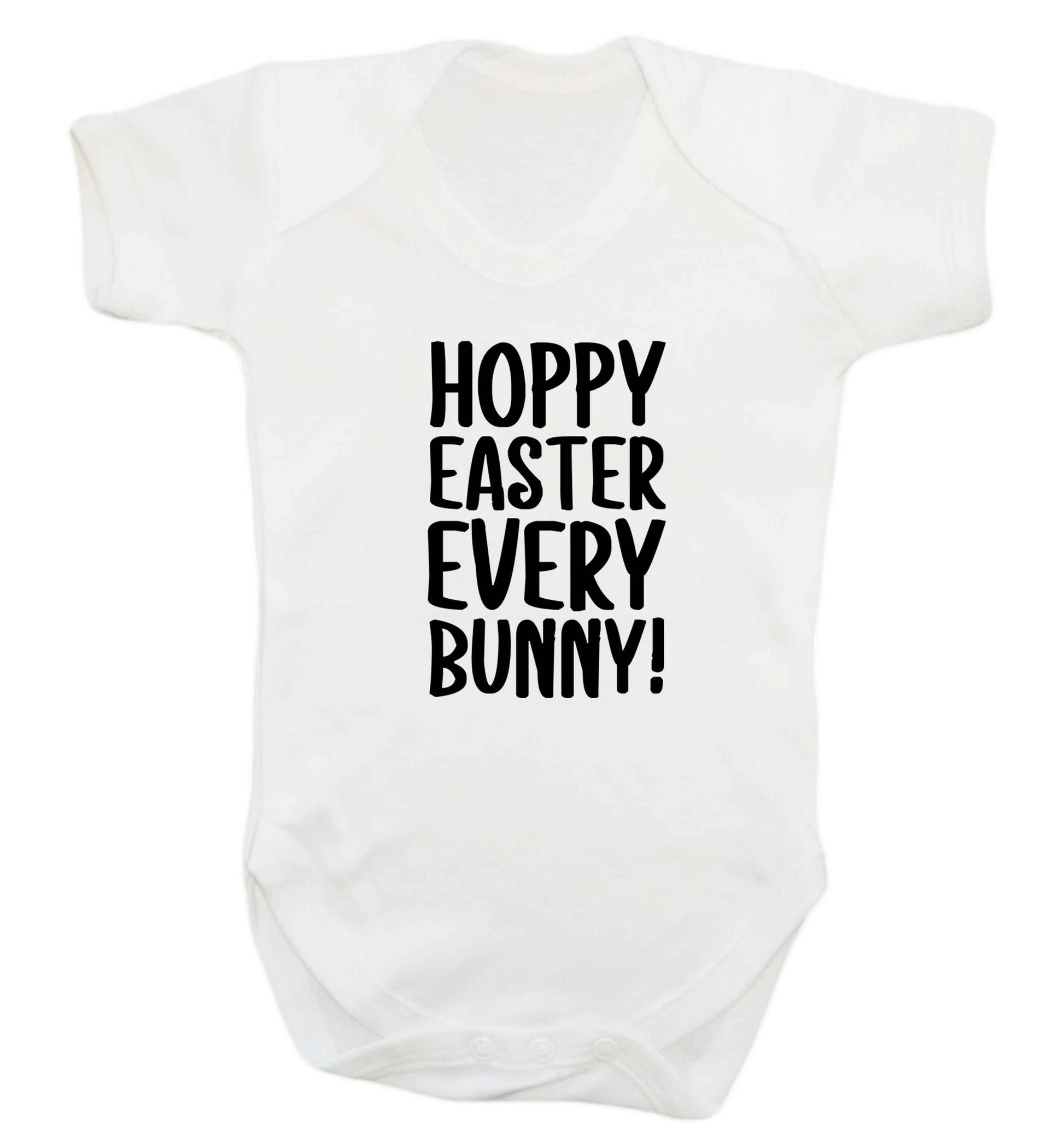Hoppy Easter every bunny! baby vest white 18-24 months