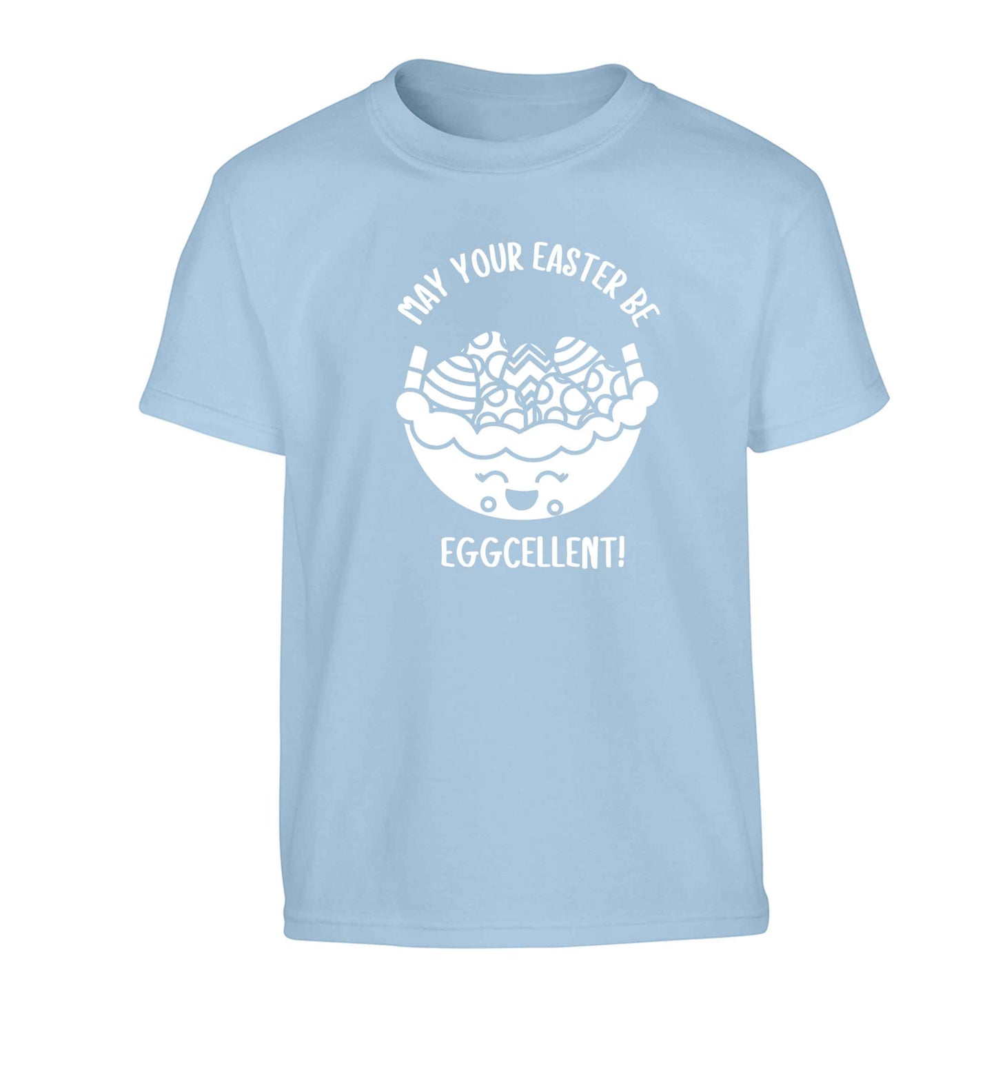 May your Easter be eggcellent Children's light blue Tshirt 12-13 Years